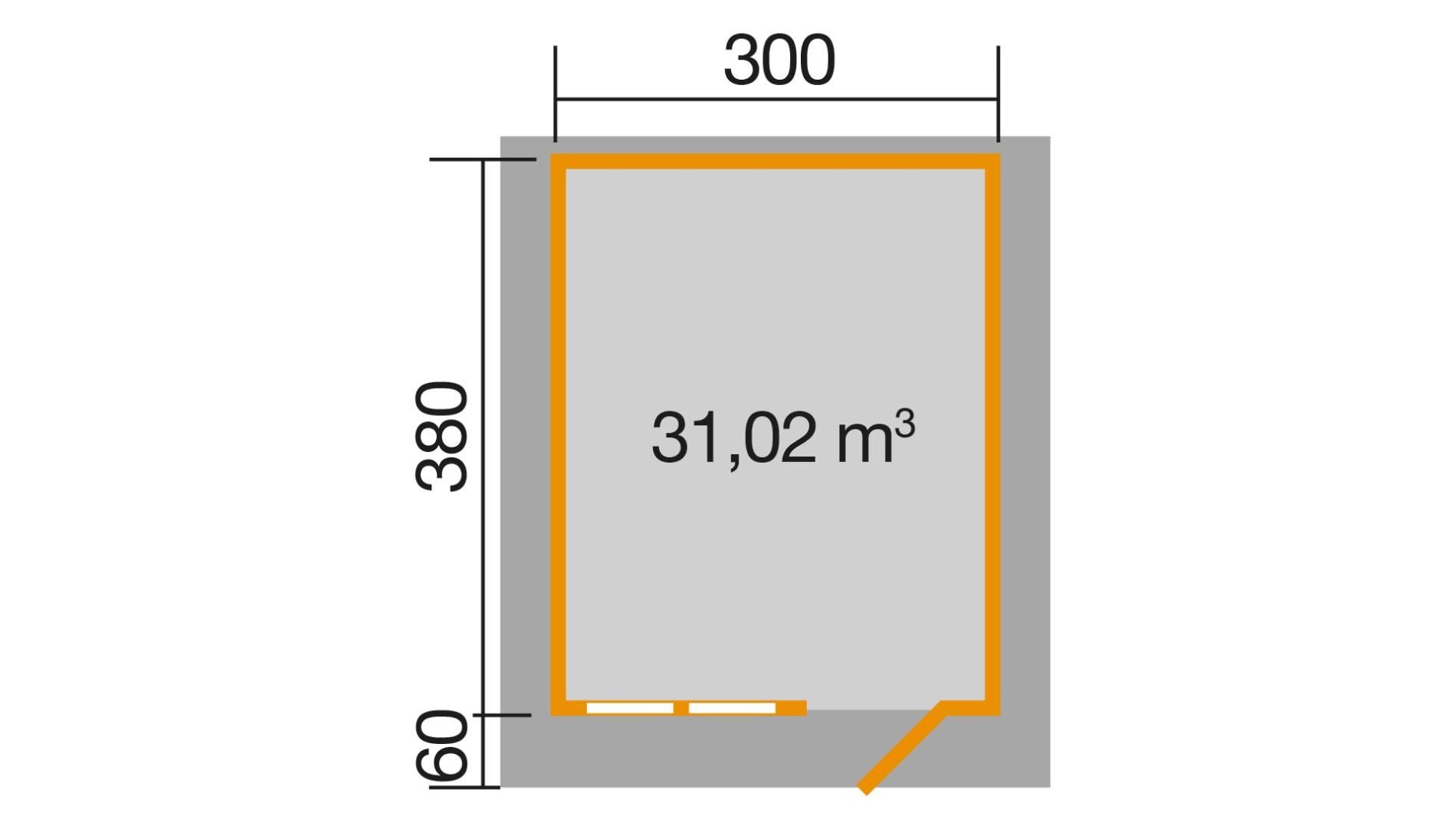 weka Gartenhaus 139 A 3,8x4,5m