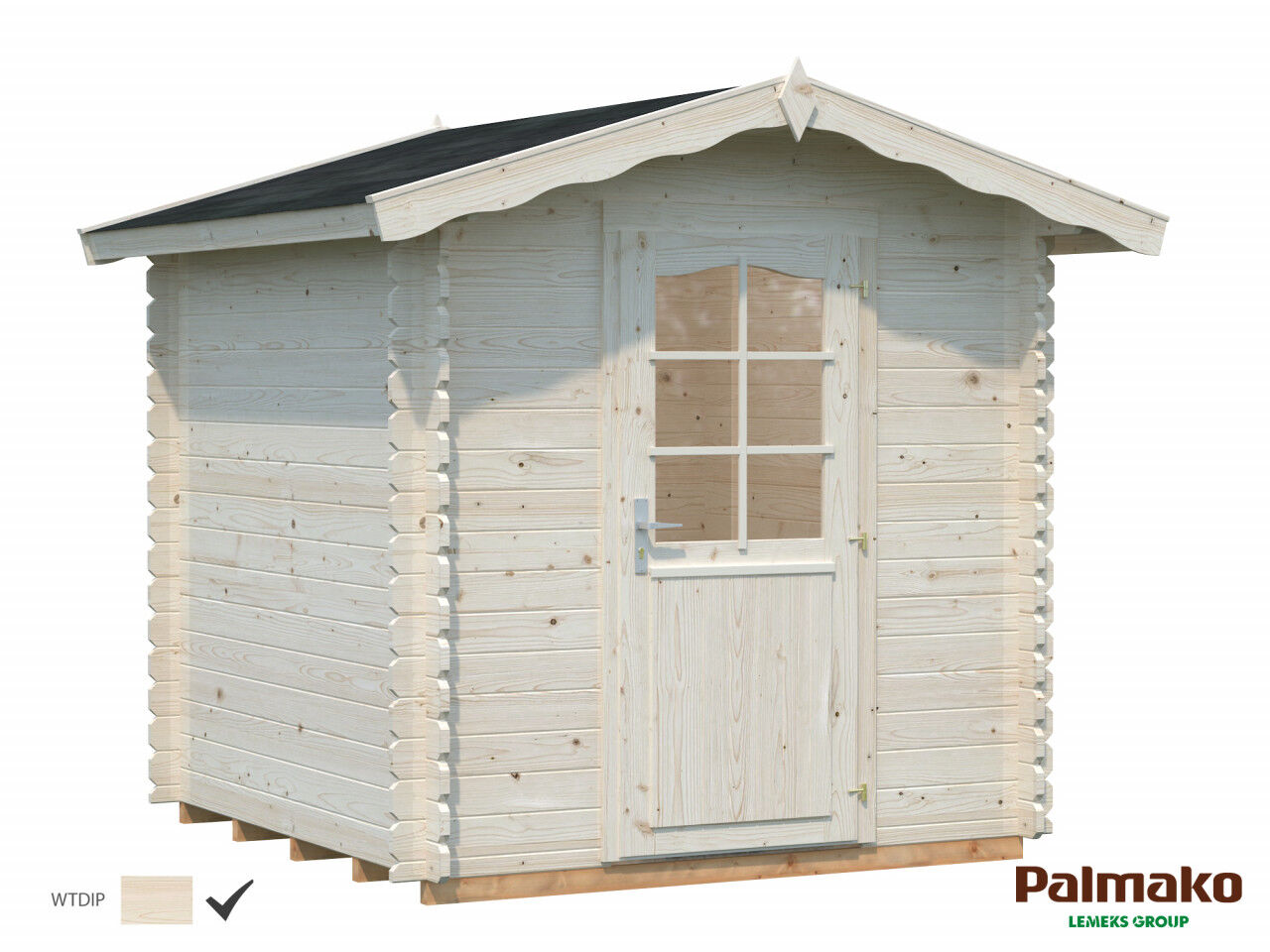 Palmako Gartenhaus Vivian 3,8 m² farblos grundiert
