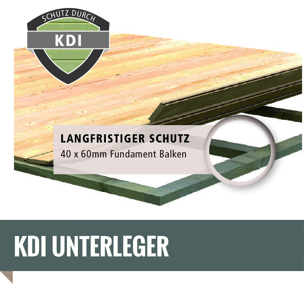 Karibu Gartenhaus Theres 3 terragrau terragrau