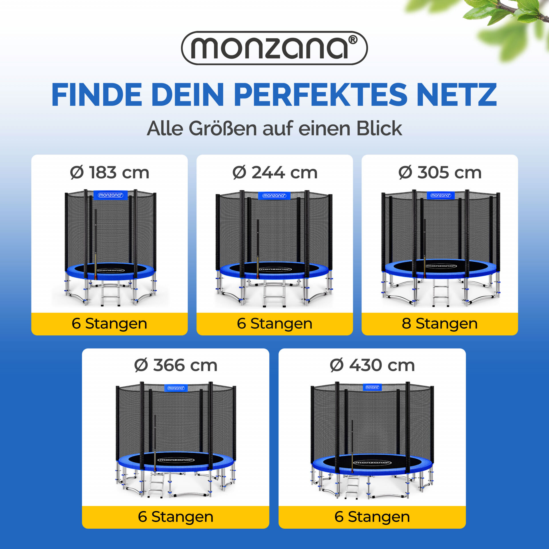 Sicherheitsnetz für Trampolin Ø244cm V1