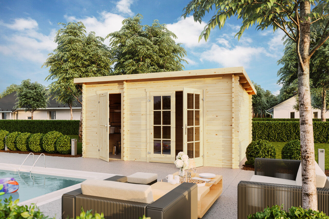 Pultdach Gartenhaus Lasita Maja Belmont 2