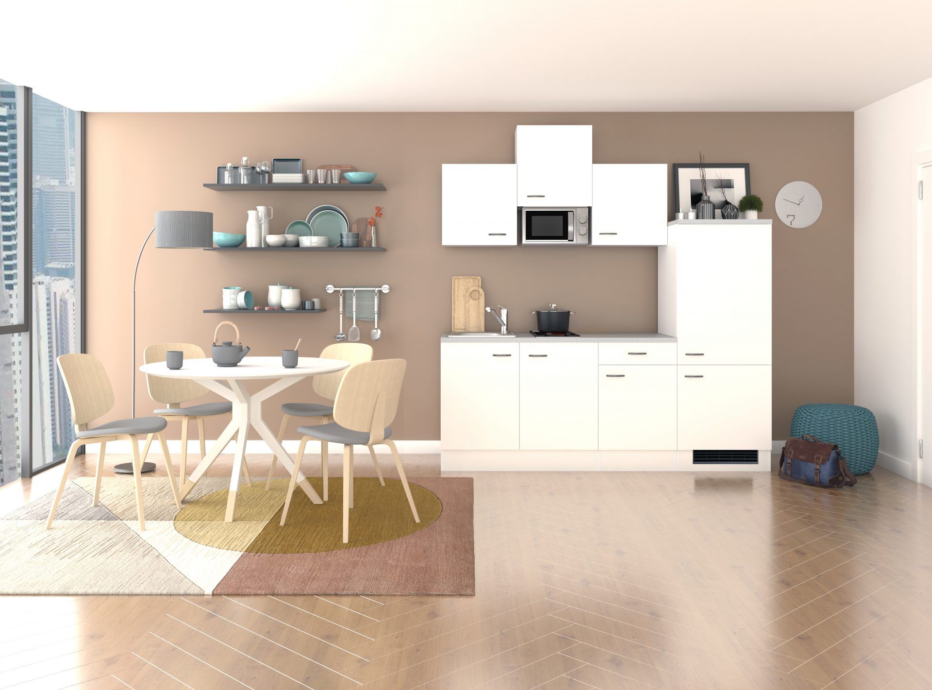 Singleküche WITO 210 cm mit E-Geräten