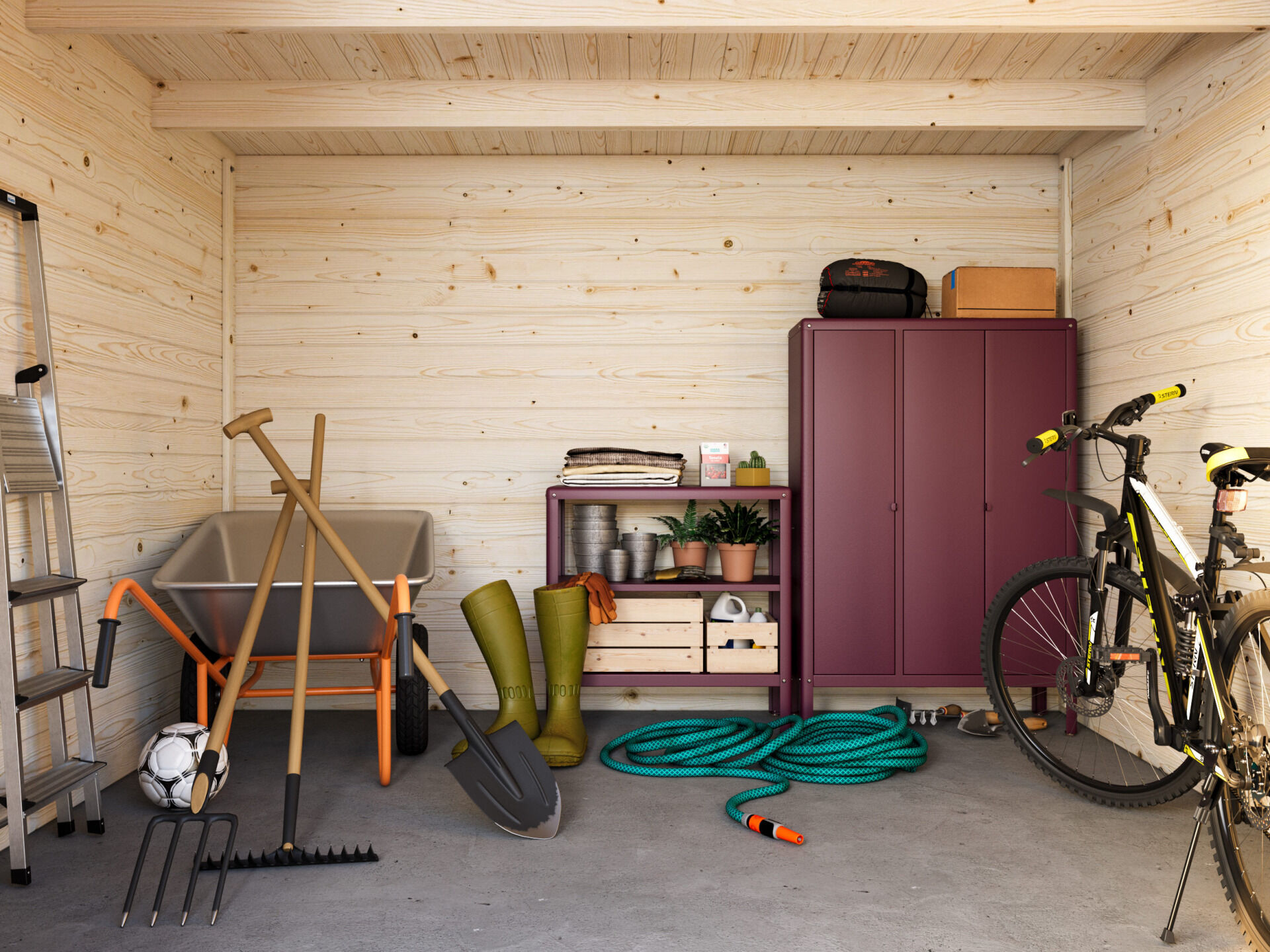 Flachdach Palmako Gartenhaus Ella 8,7 m²