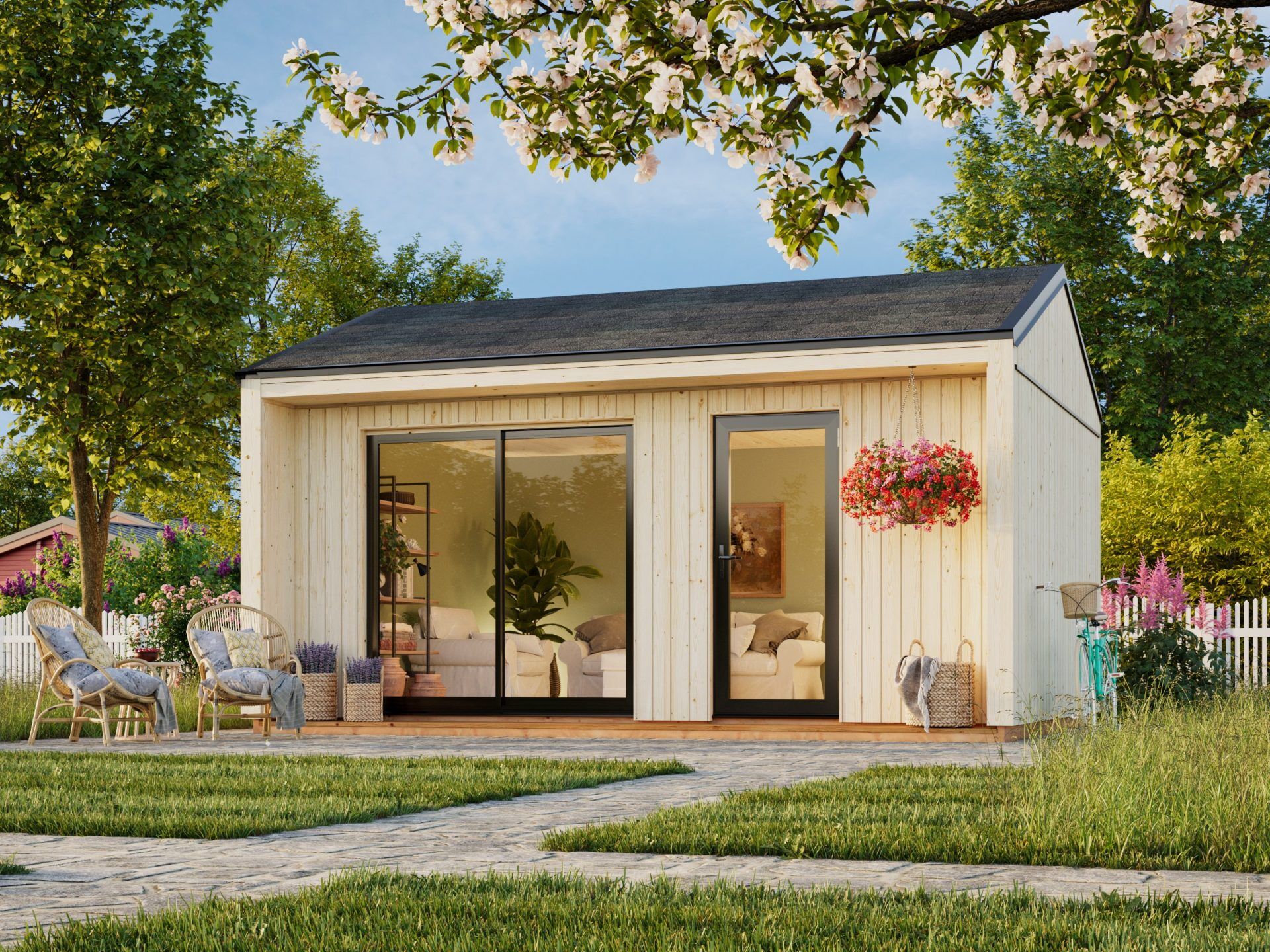Palmako Tinyhaus Gartenhaus Rebekka 19,4 m²