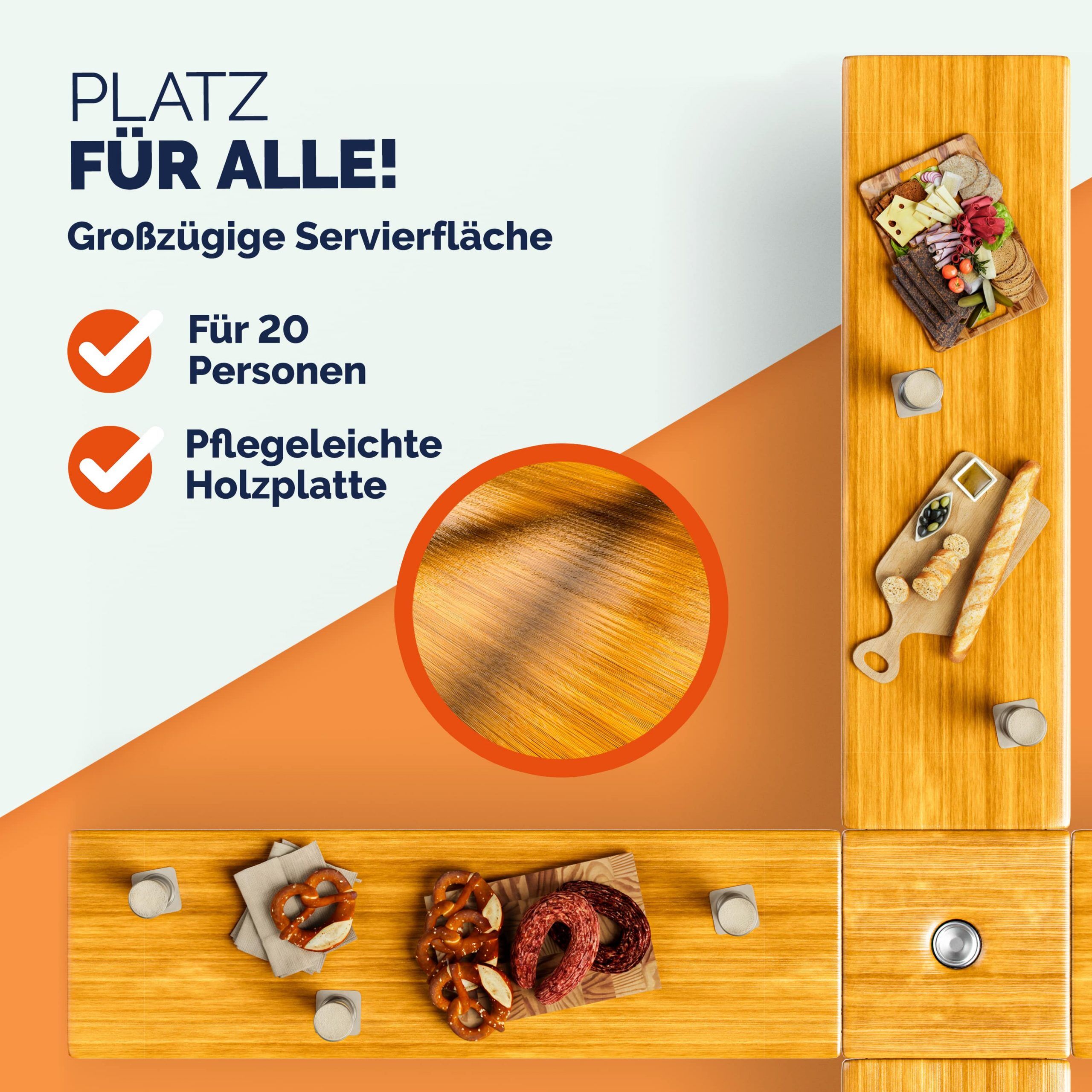 Stehtisch Quattro 241x241x104cm