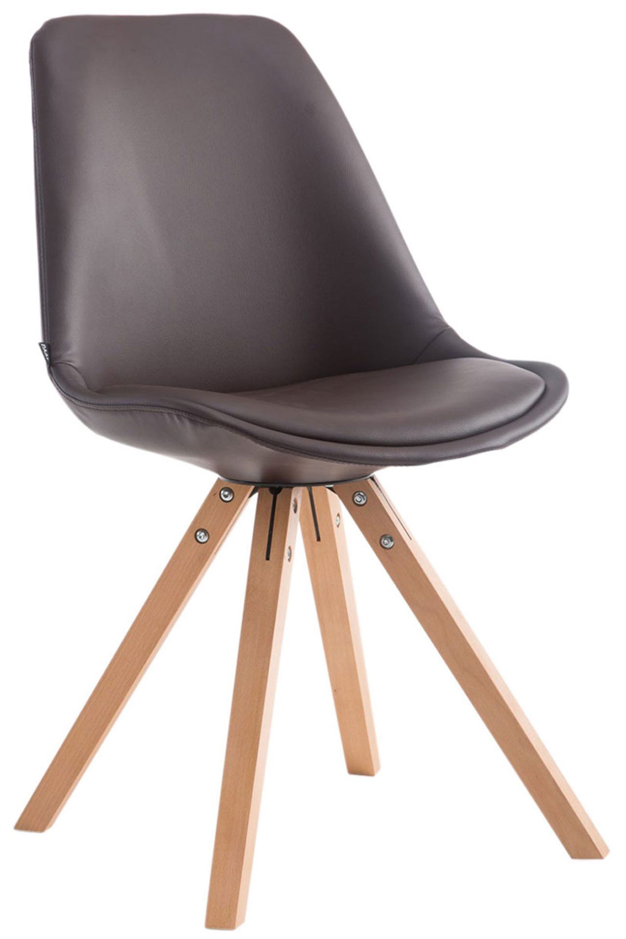 Besucherstuhl Laval Natura Square, braun