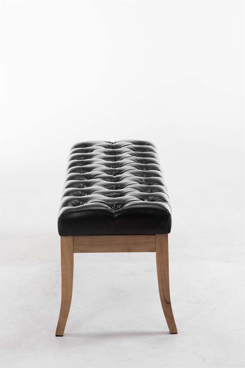 Sitzbank Ramses Kunstleder antik-hell 120, schwarz