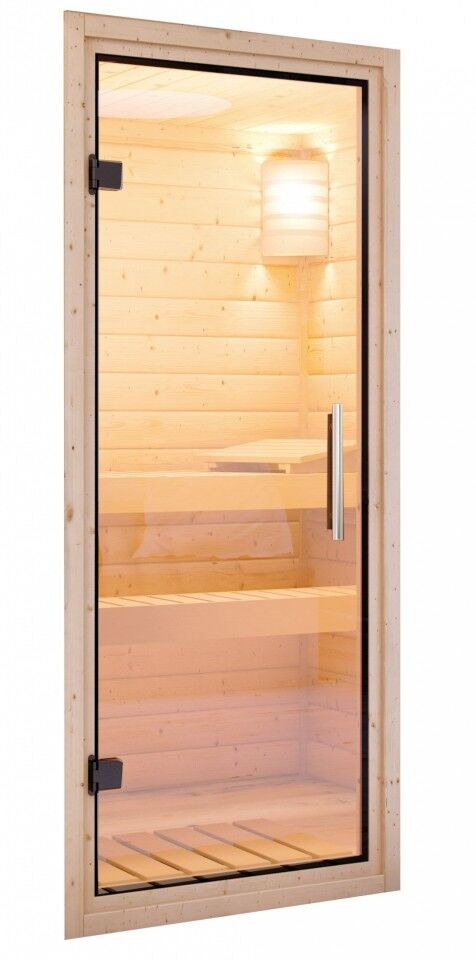 63100 Türpaket 68 mm Sauna Klarglas
