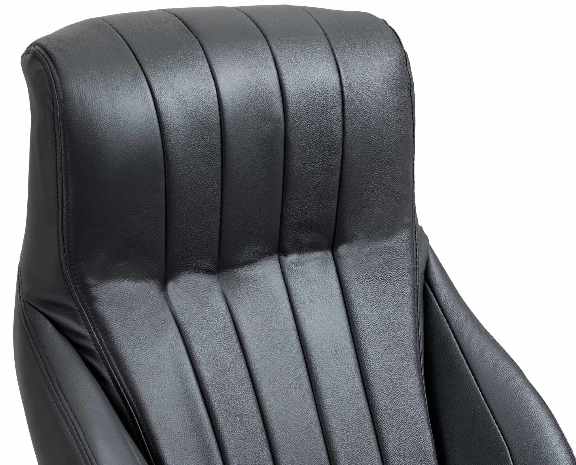 Bürostuhl Wigan Echtleder, schwarz