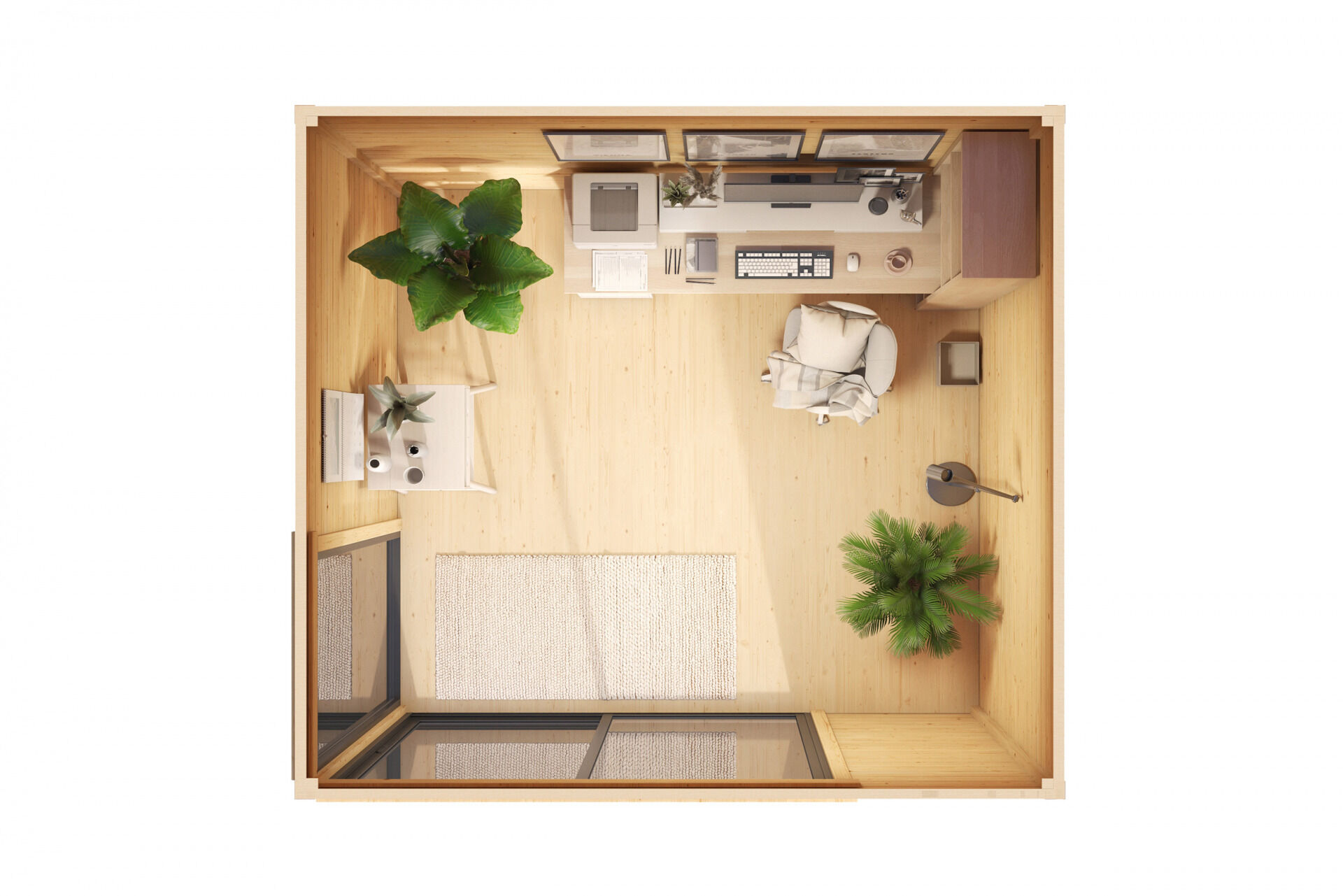 weka Design-Gartenhaus 412 - 3,2x3,2m