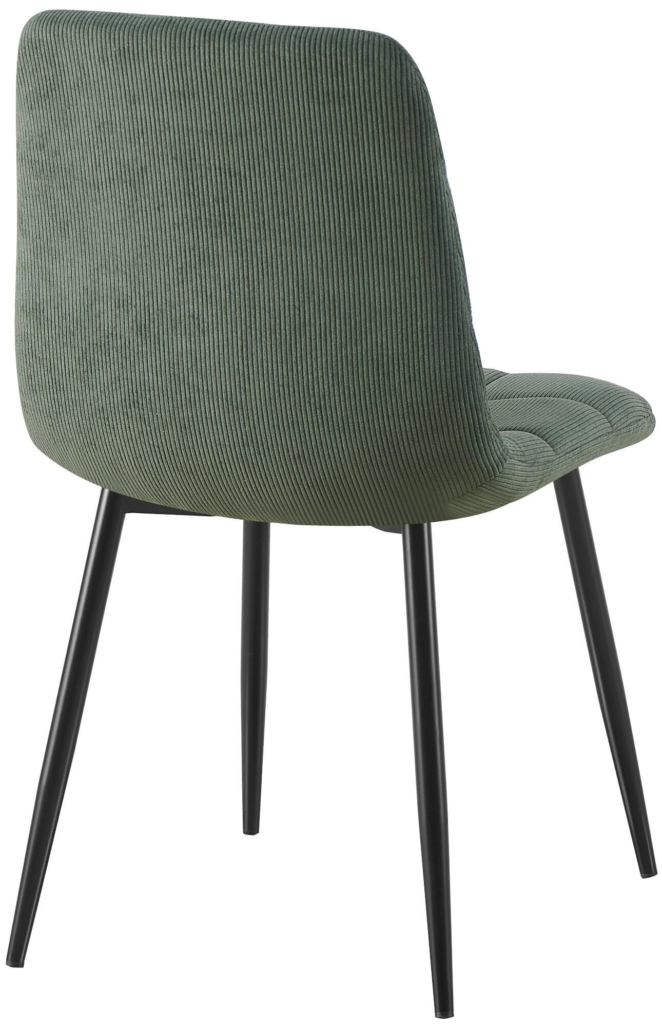 Esszimmerstuhl Tilde Cord, grün