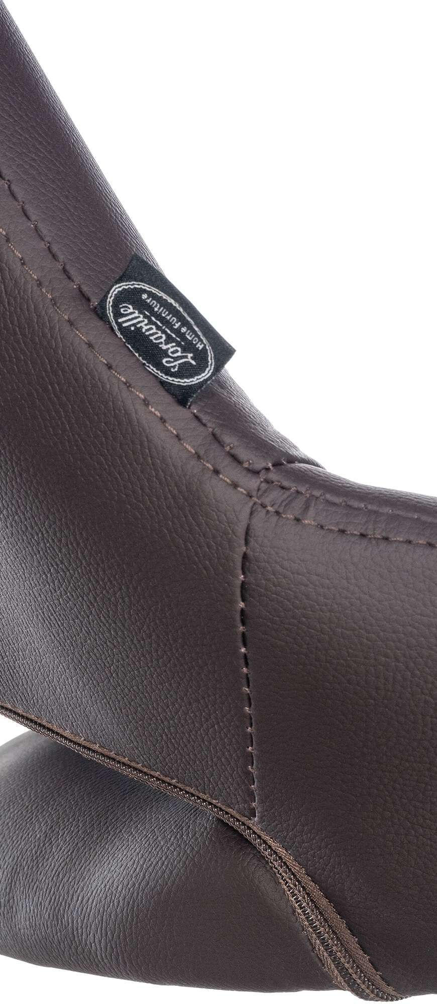 2er Set Barhocker Milet Kunstleder C, braun