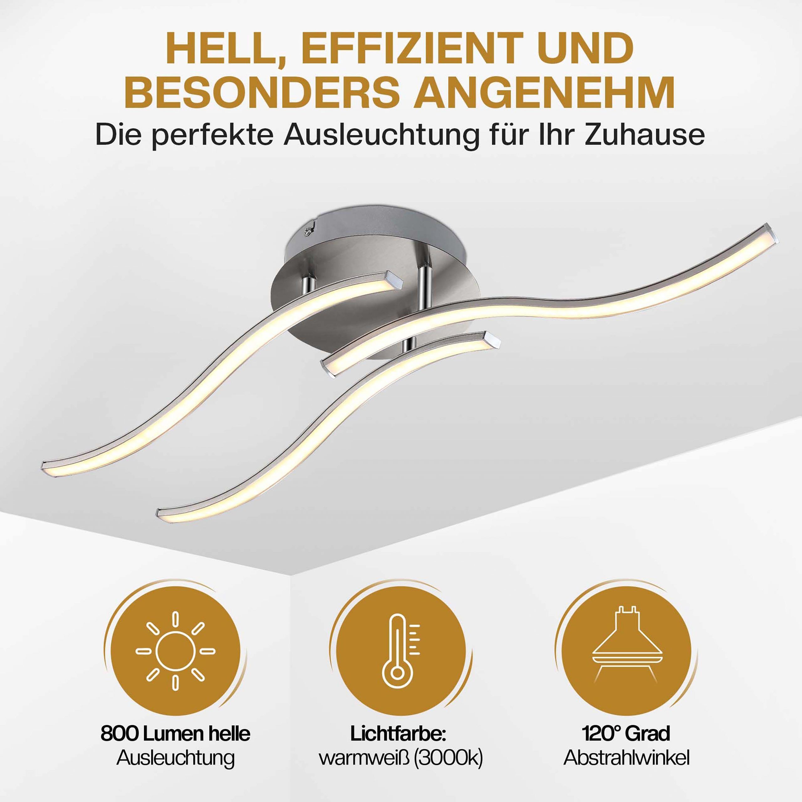LED Deckenleuchte Tripple bolge 3-flammig