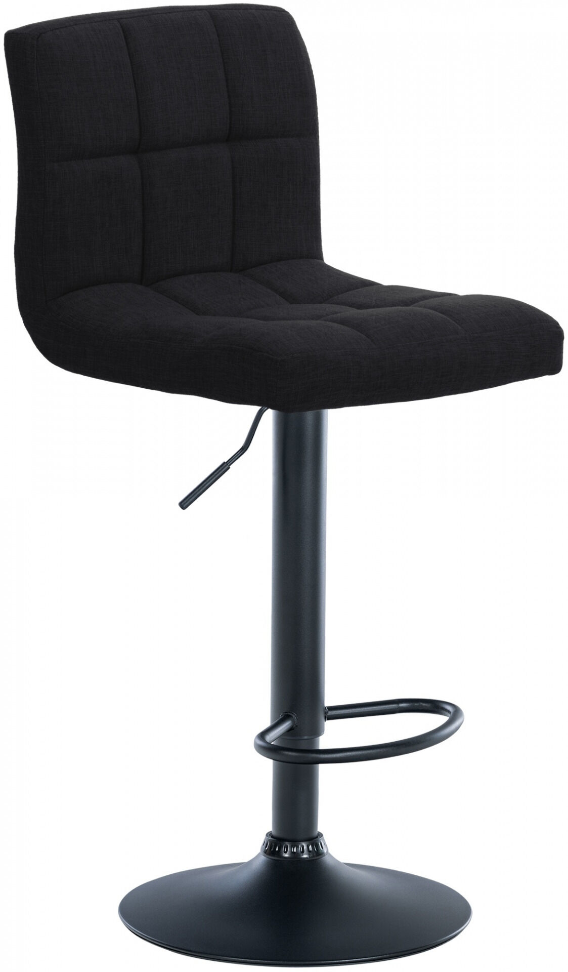 2er Set Barhocker Calma Stoff schwarz, schwarz