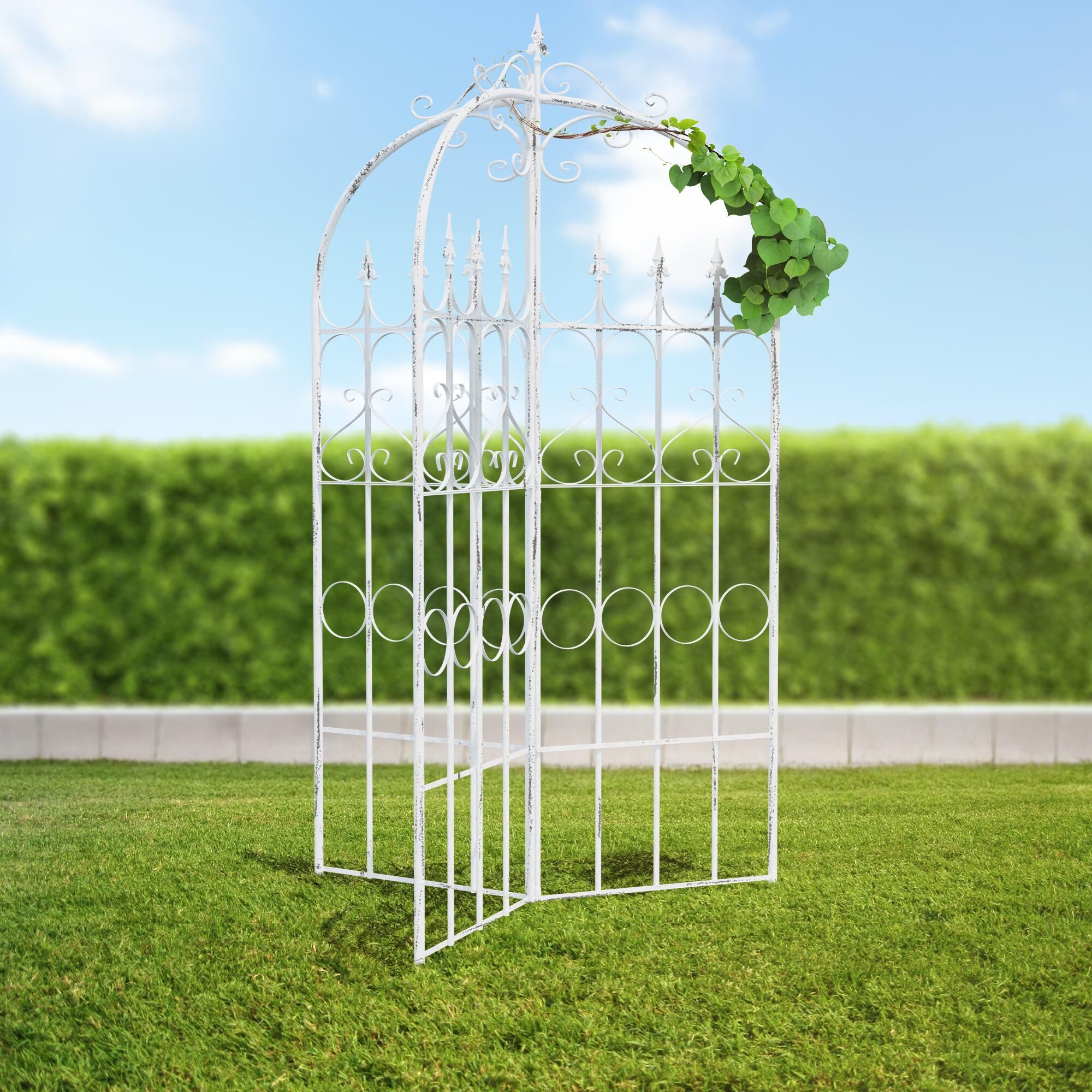 Rankgitter Flowton, antik weiß