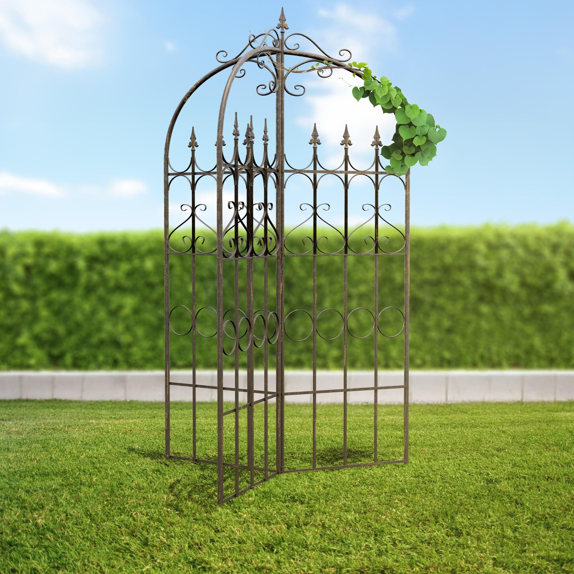 Rankgitter Flowton, bronze