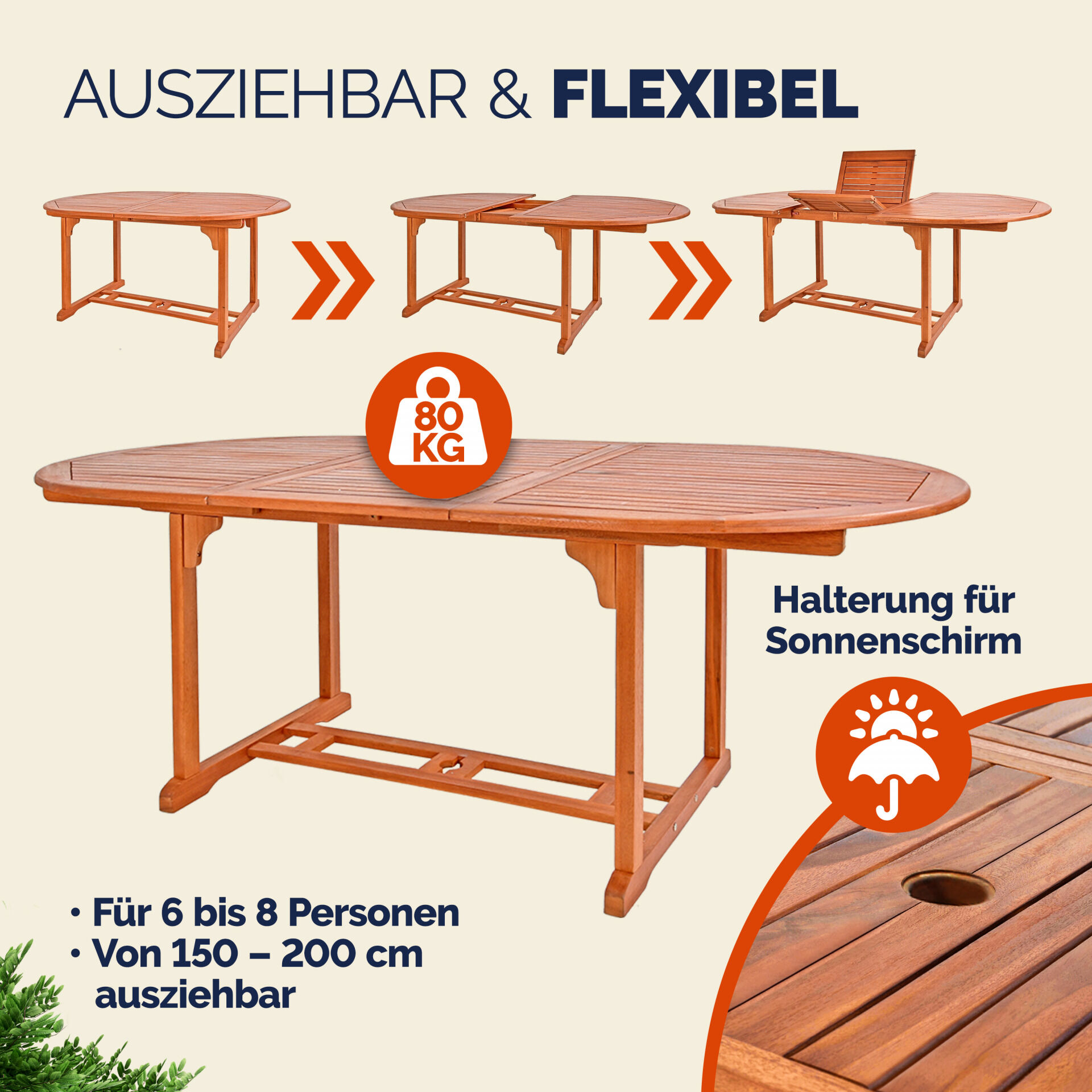 Garten-Sitzgruppe Vanamo 7-tlg Eukalyptusholz FSC®-zertifiziert