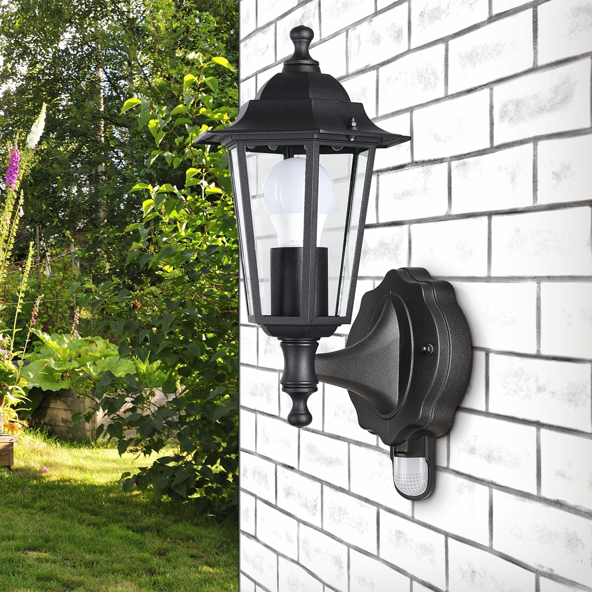 Wandleuchte Krysante Aluminium mit Sensor