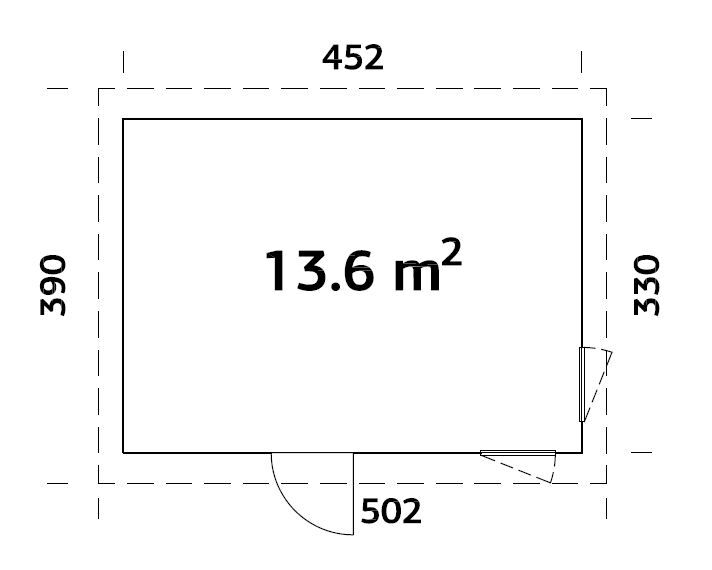 Palmako Gartenhaus Etta 13,6 m²