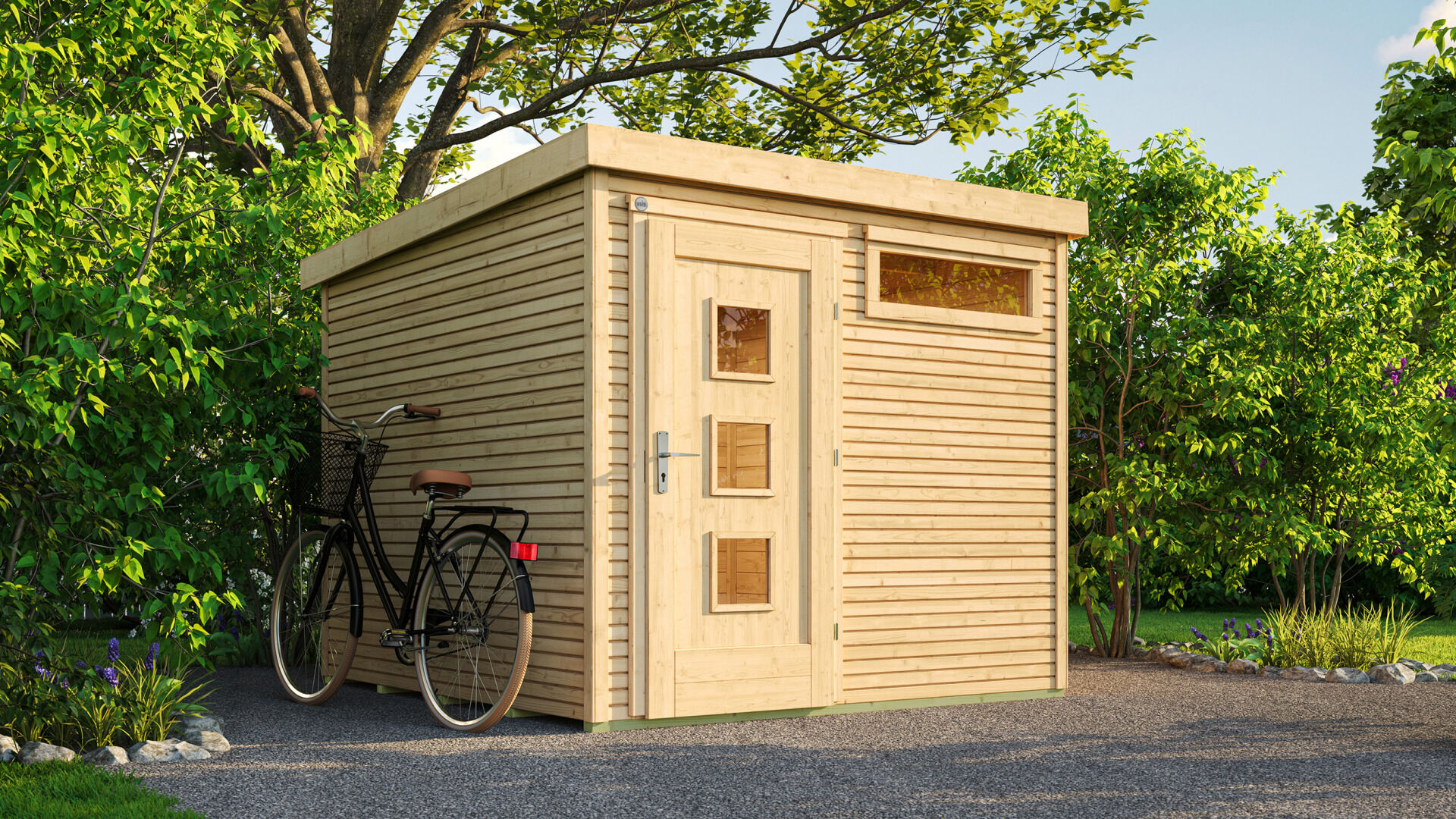 weka Komfortdesignhaus wekaLine 171 Gartenhaus 3,1x3,1m