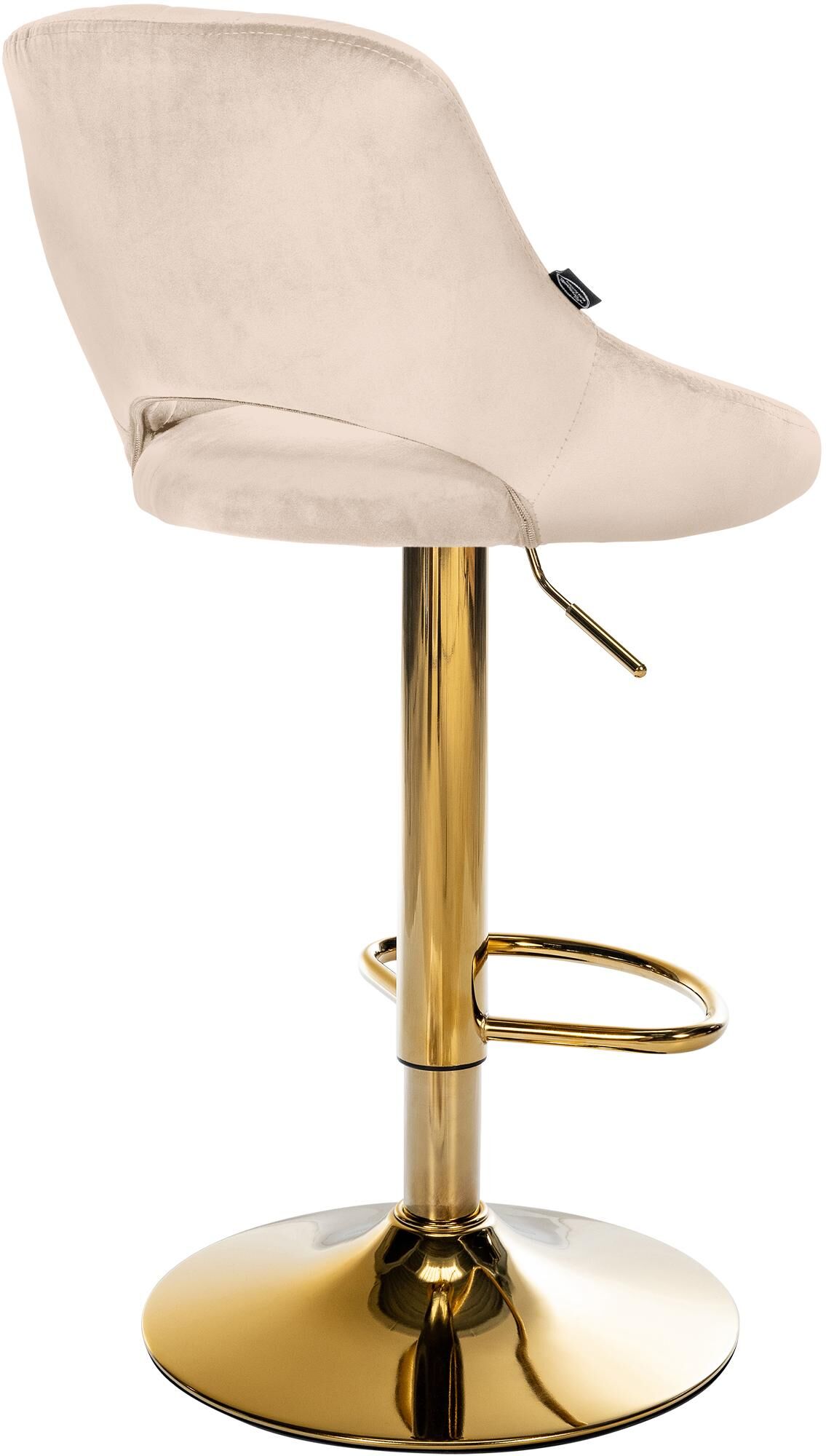 Barhocker Milet Samt gold, creme