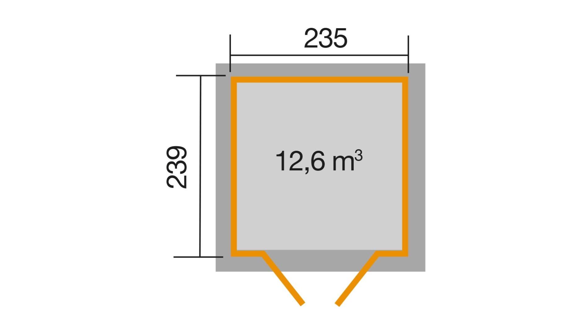 weka Gartenhaus 265 - 2,5x2,9m