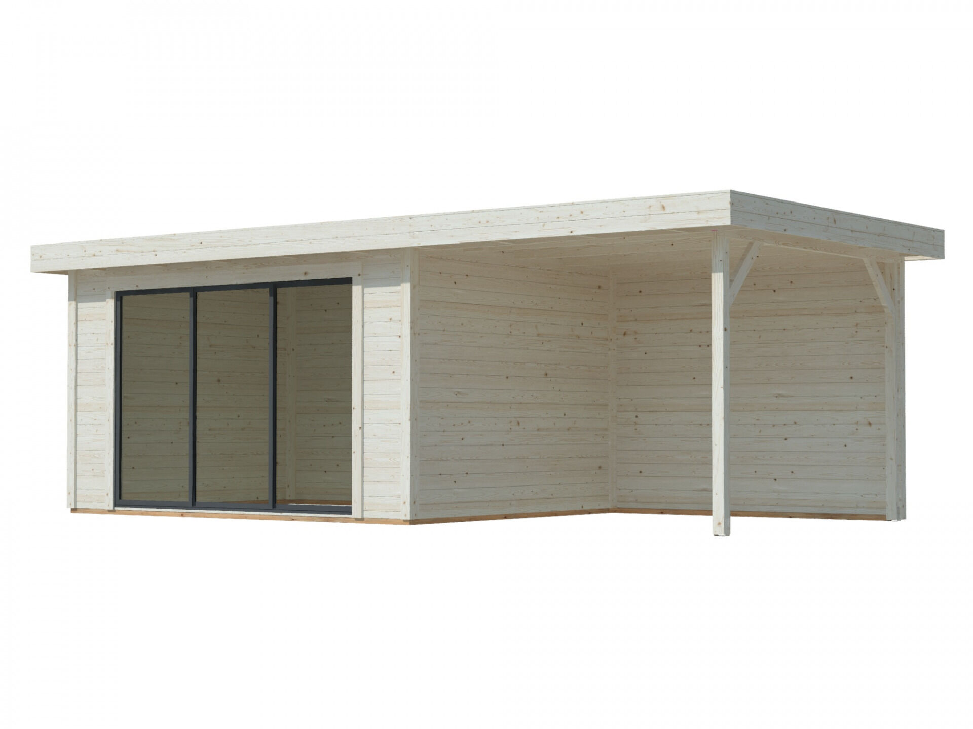 Flachdach Gartenhaus Aktion 46 Plus