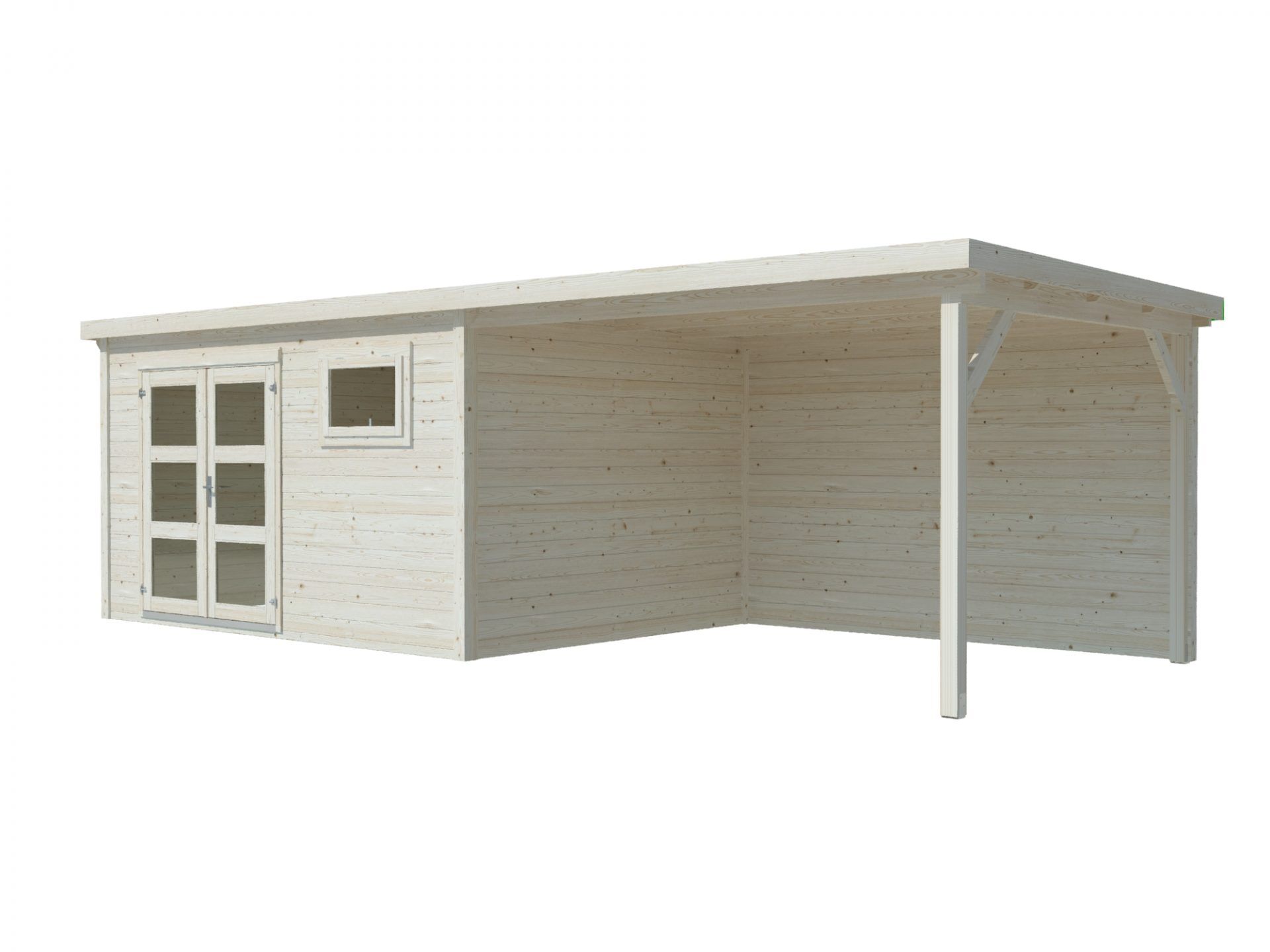 Flachdach Gartenhaus Aktion 68