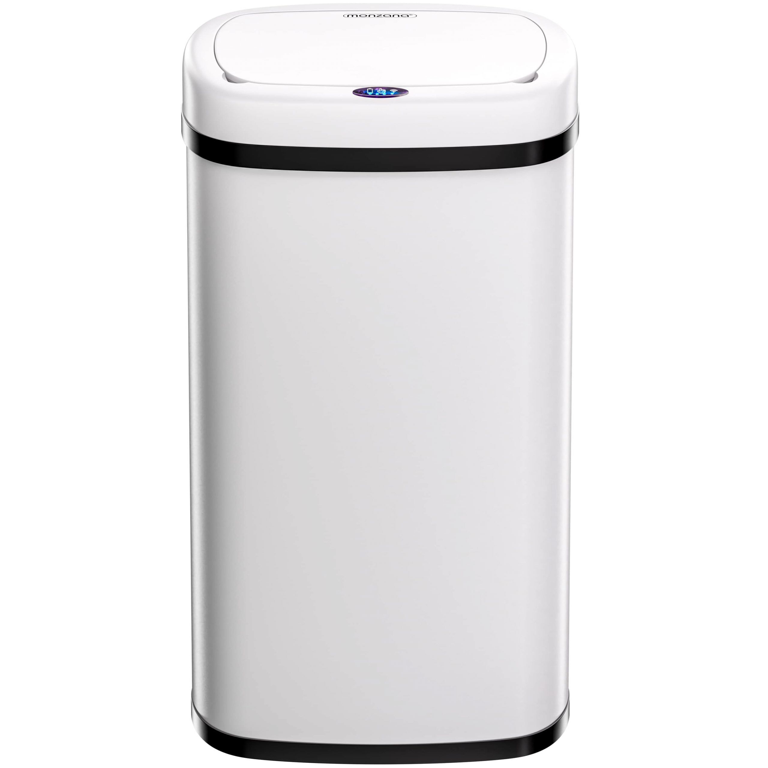 Sensor Mülleimer Edelstahl Weiß 50L