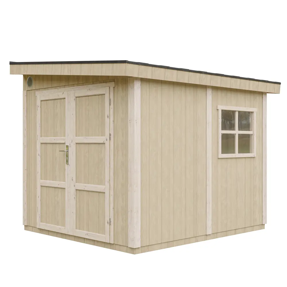 Pultdach Gartenhaus Norge 10 mit LP® SmartSide® M938 – 236 x 250 cm – 6 m2