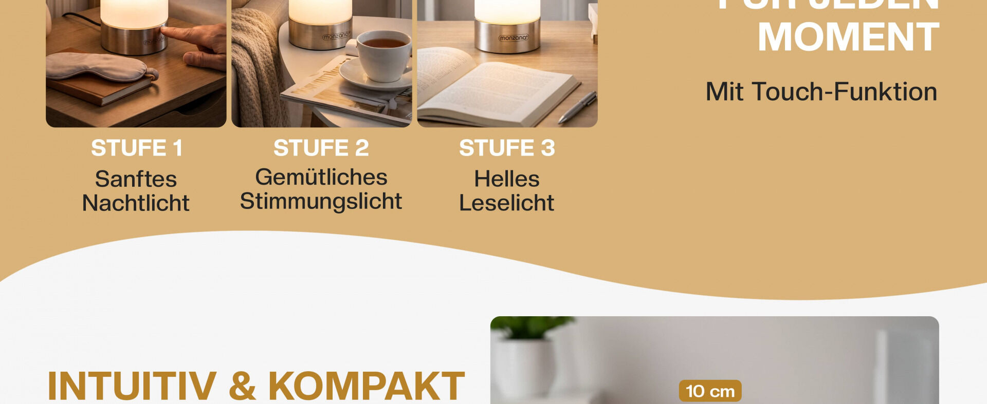 Tischlampe Lumo 2er-Set Weiß