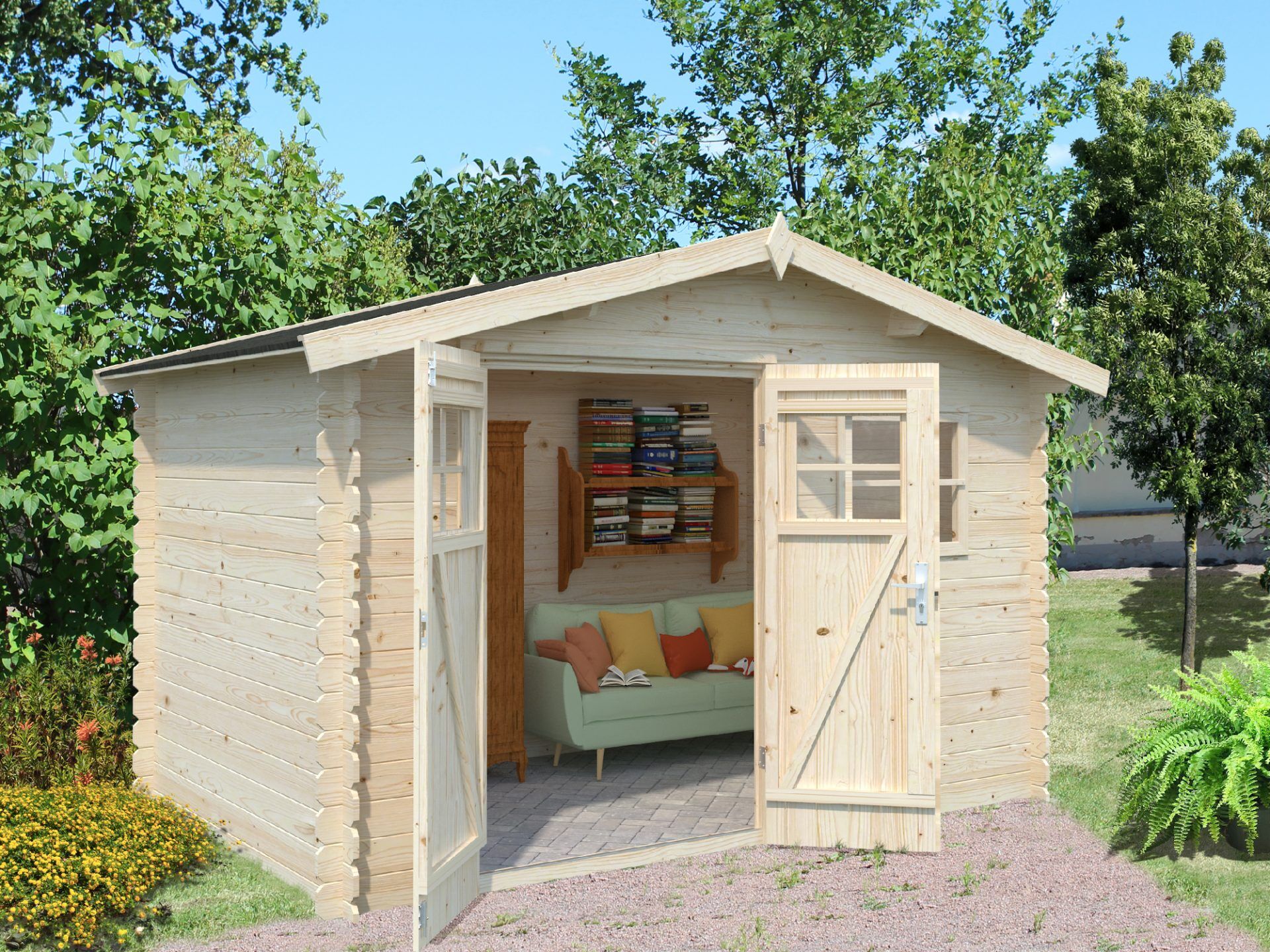 Gartenhaus Holz 3x2m Aktion 62