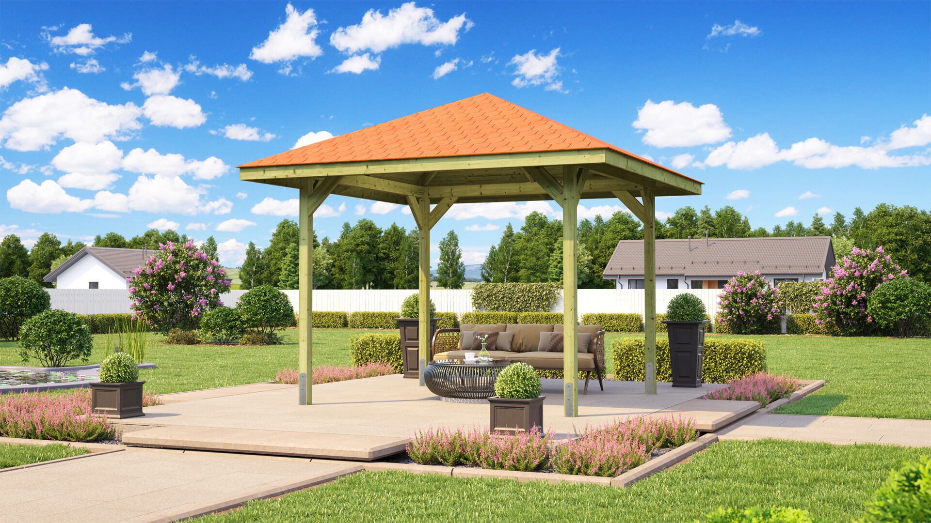 weka Gartenoase 651 Gr.2, Sparset inkl. roten DS