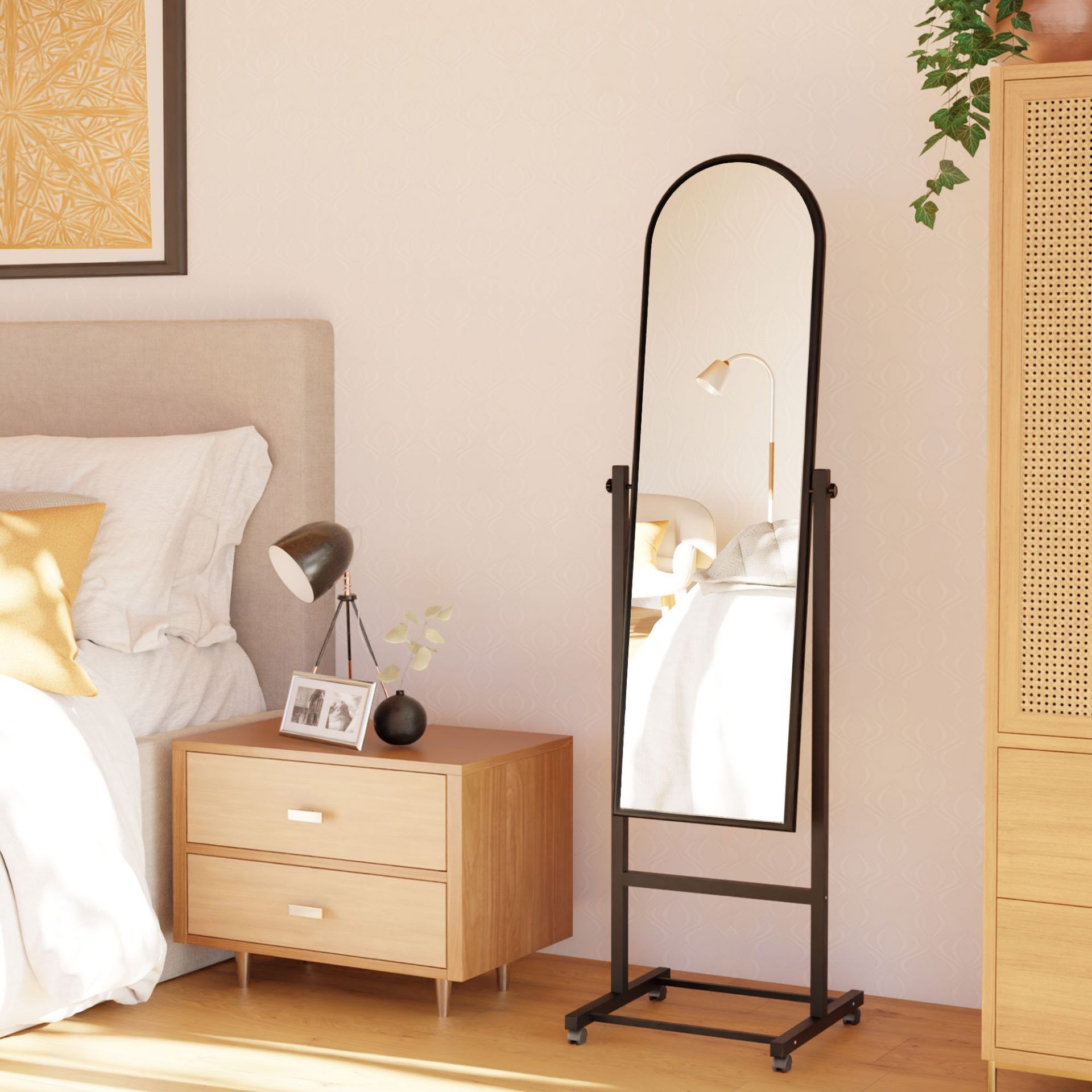 Standspiegel Evoir, schwarz