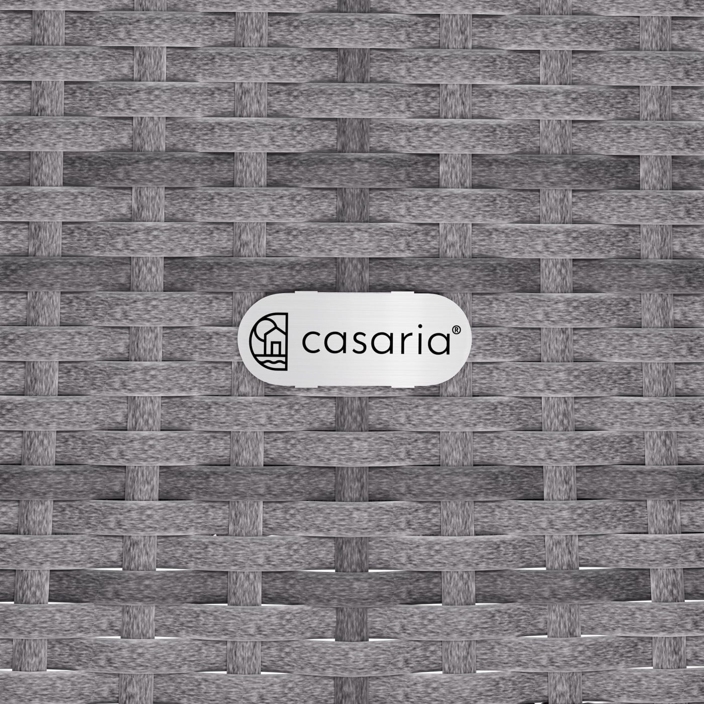 Polyrattan Tisch Grau Ø80cm