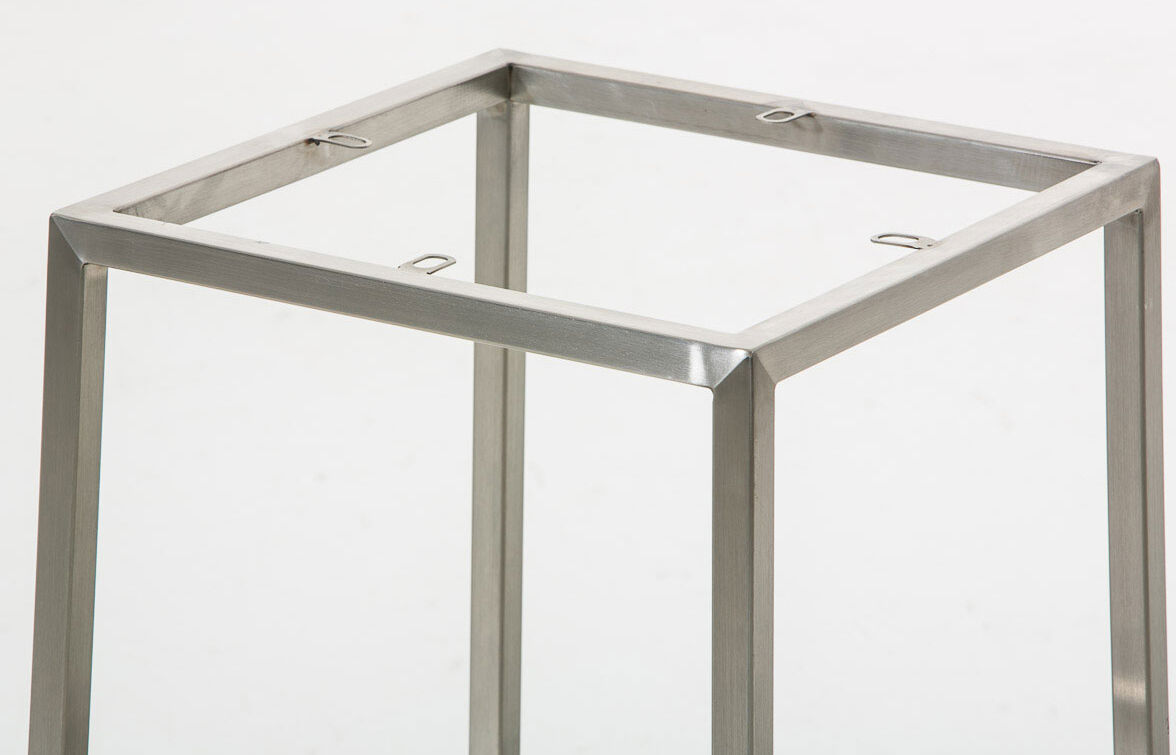 2er Set Barhocker Montreal 85 Stoff edelstahl, blau