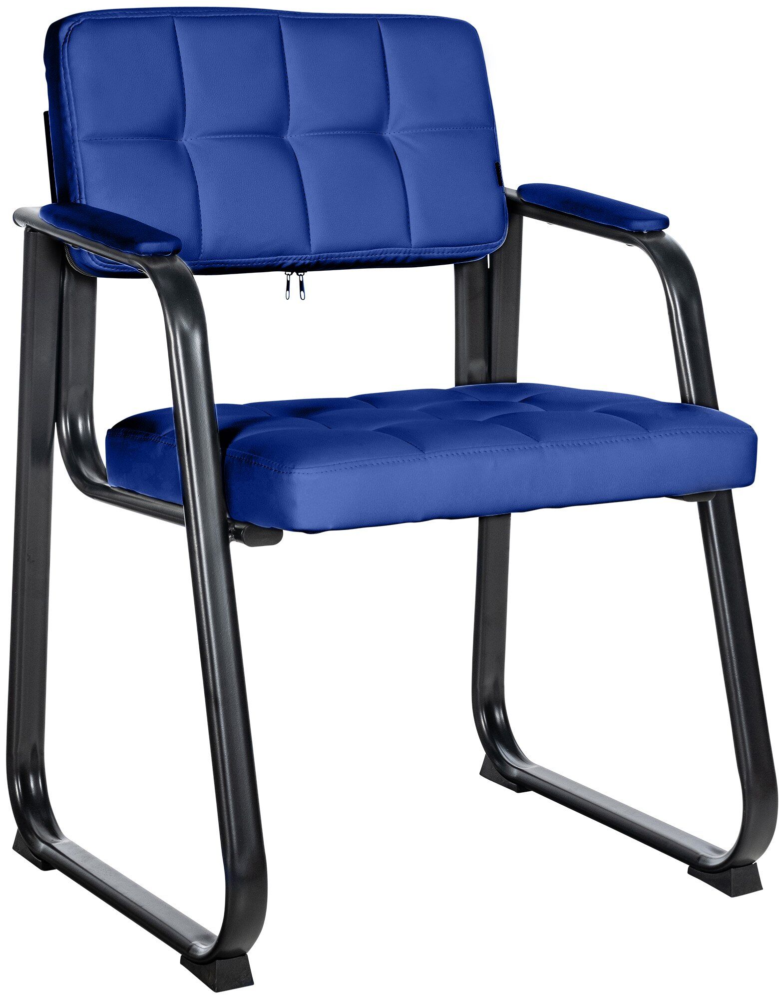 Besucherstuhl Canada B Kunstleder, blau