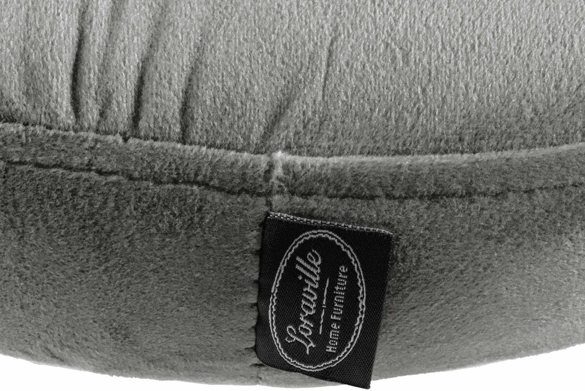 2er Set Barhocker Ponte Samt schwarz, grau