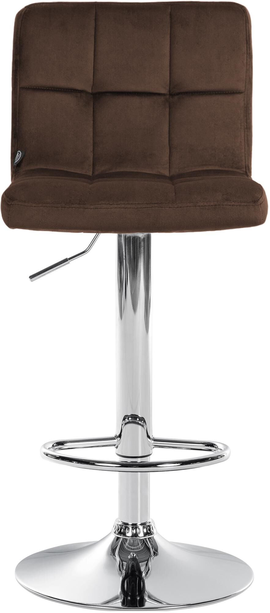 Barhocker Peru Samt chrom, braun