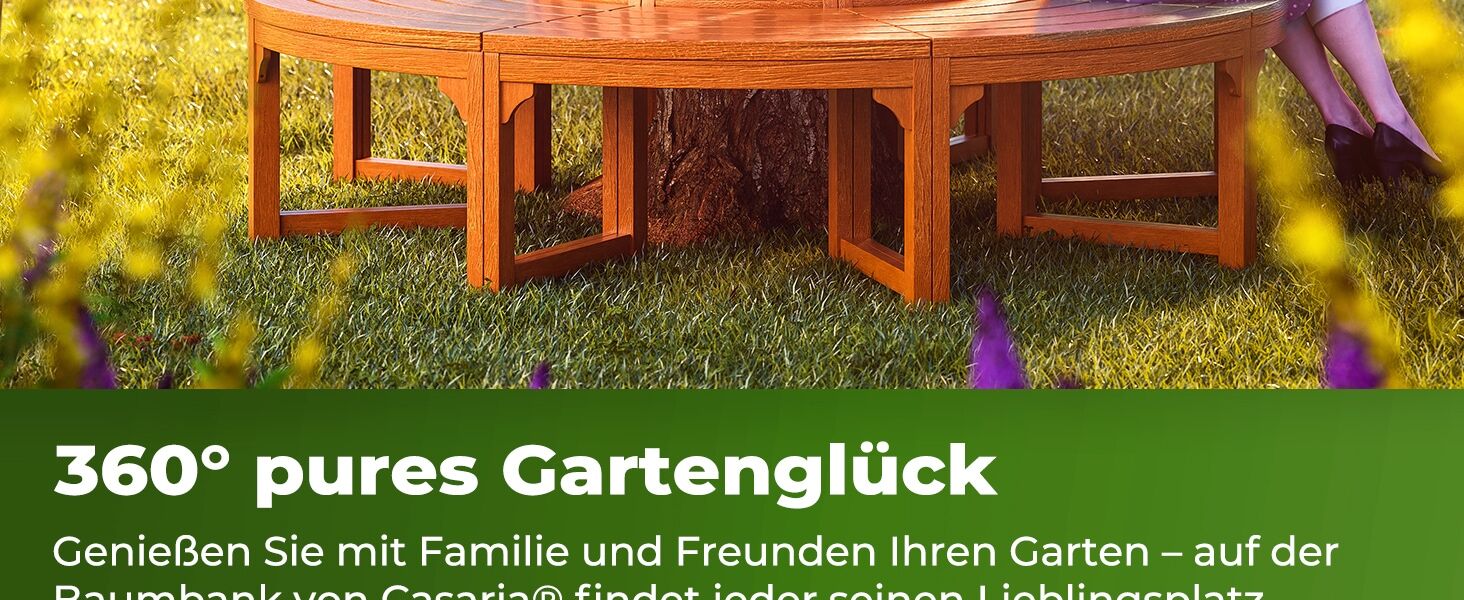 Baumbank Ø190cm Eukalyptusholz FSC®-zertifiziert