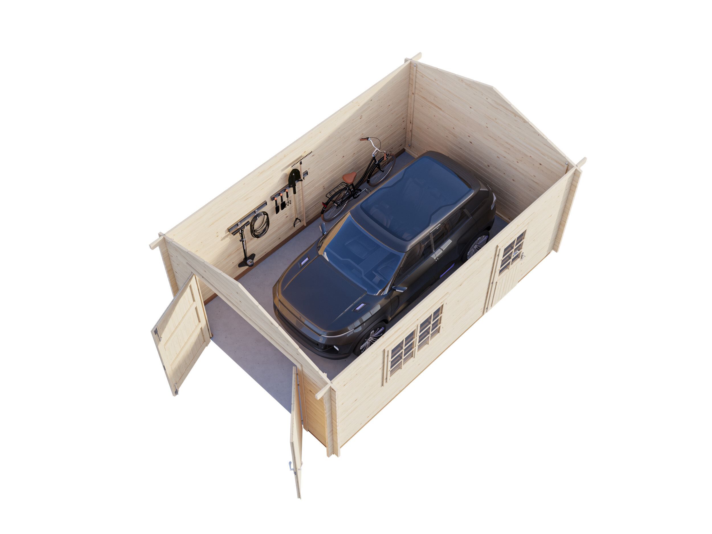 Palmako Holzgarage Roger 19,0 m² mit Holztor