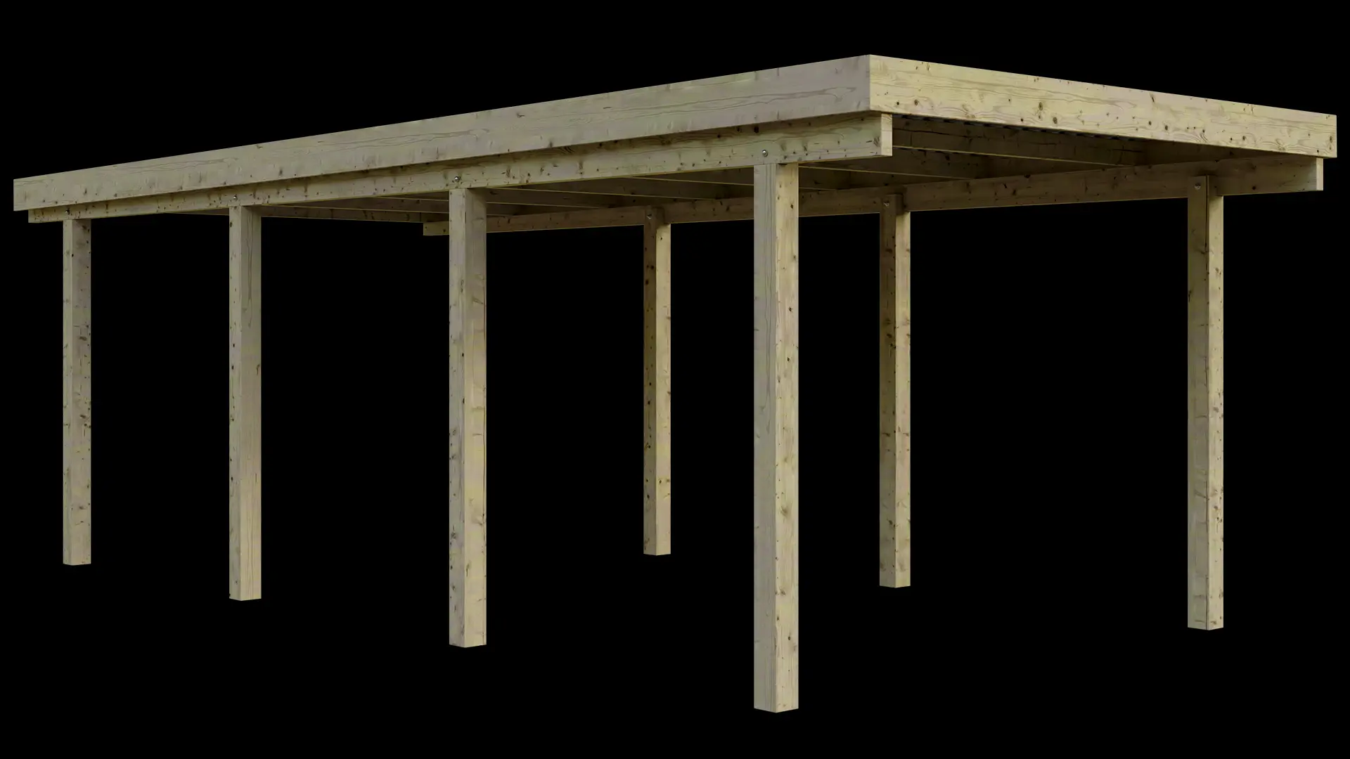 Carport VC 310x700 Kiefer Massivholz
