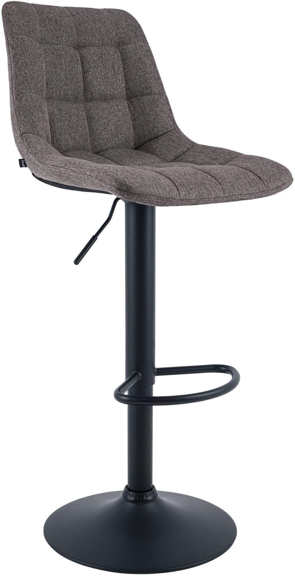 Barhocker Mapun Stoff, dunkelgrau