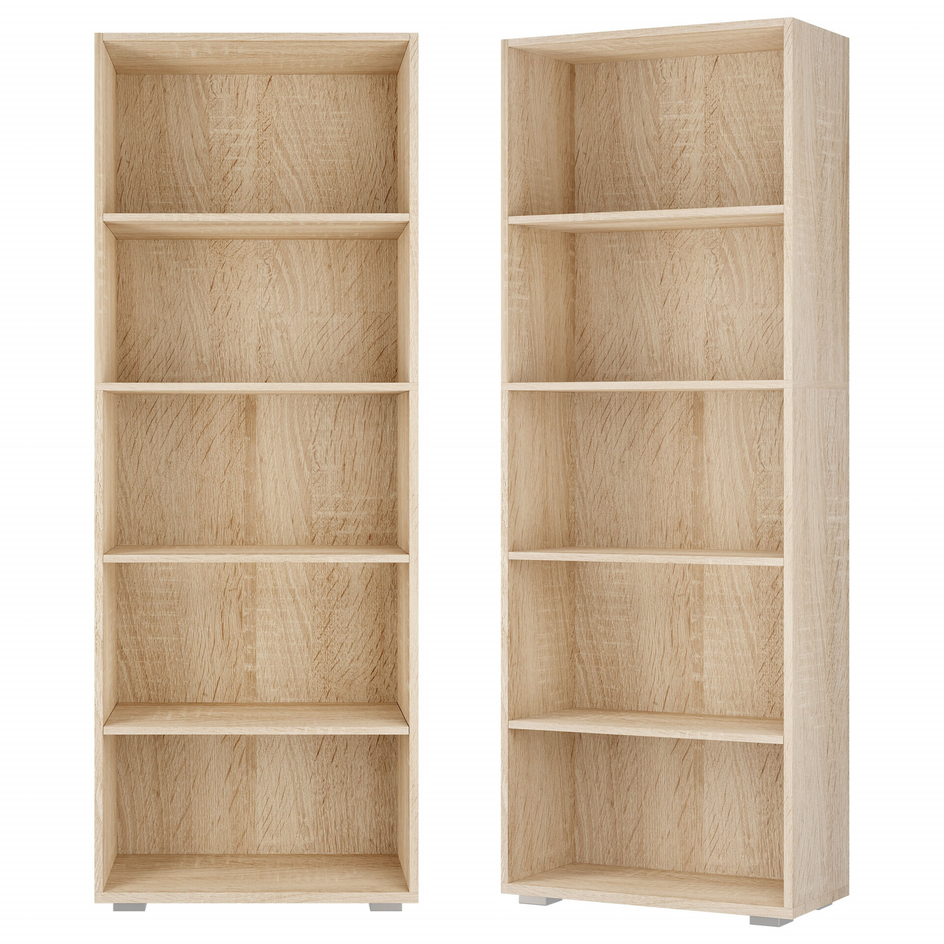 Bücherregal Vela Eiche 5 Fächer