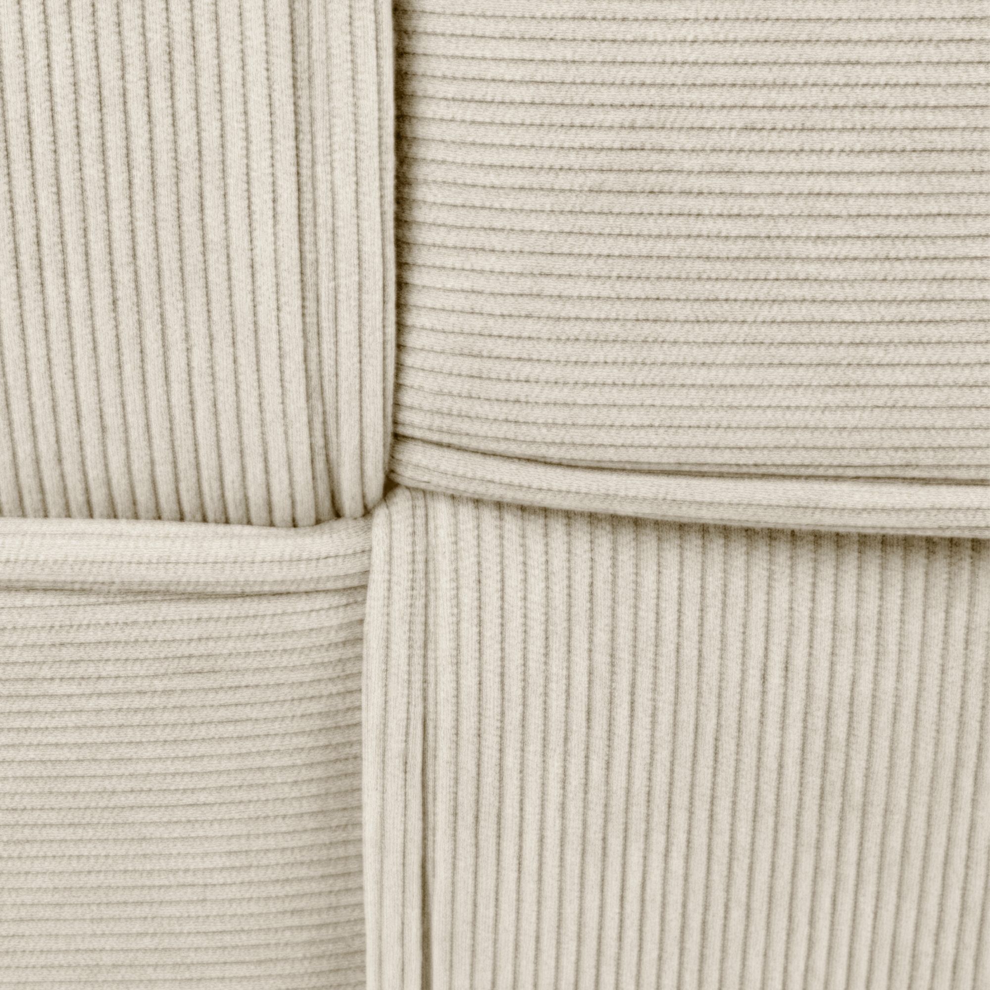 Sitzhocker Forinta Cord, creme