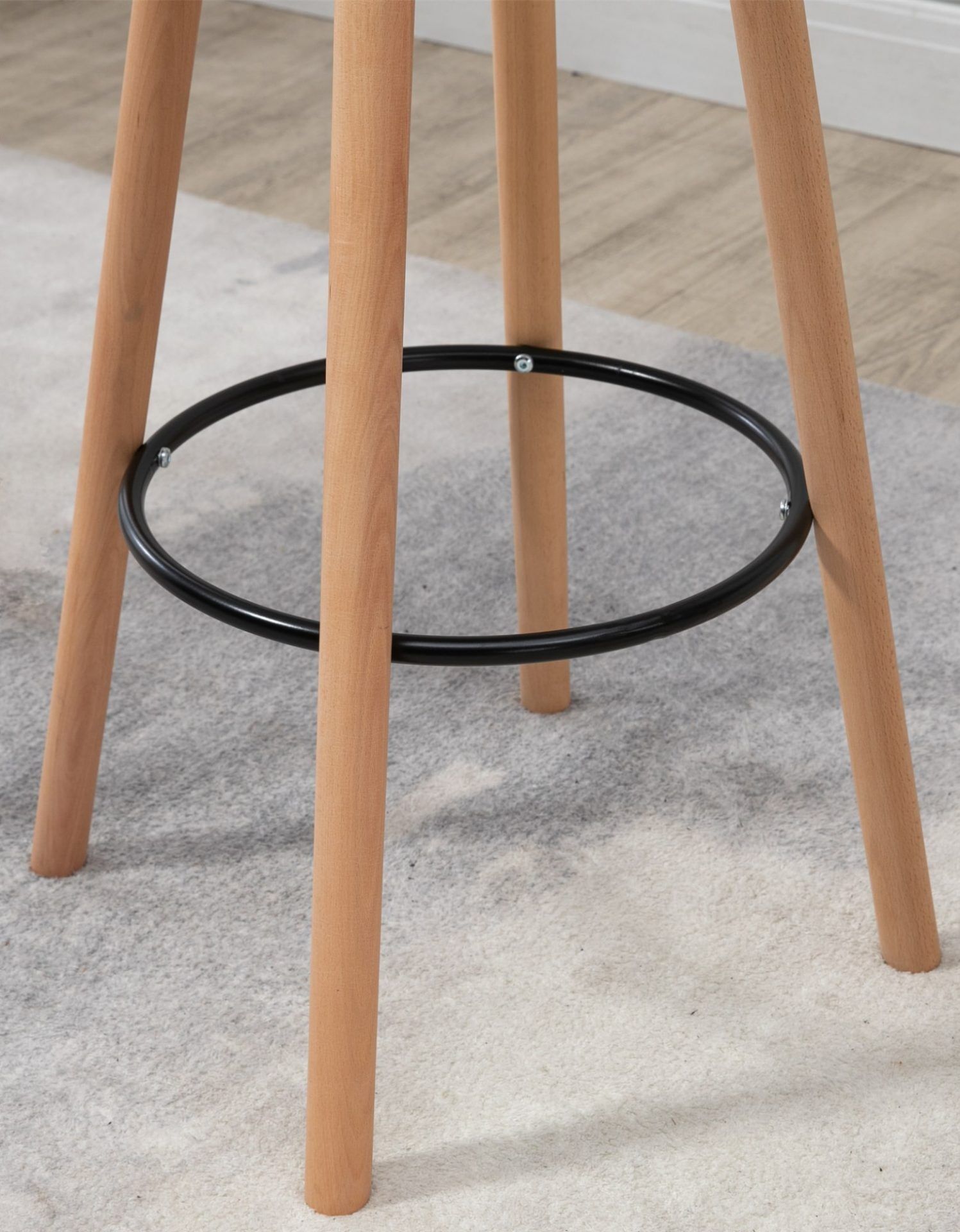 Stehtisch Livia rund, natura/weiß