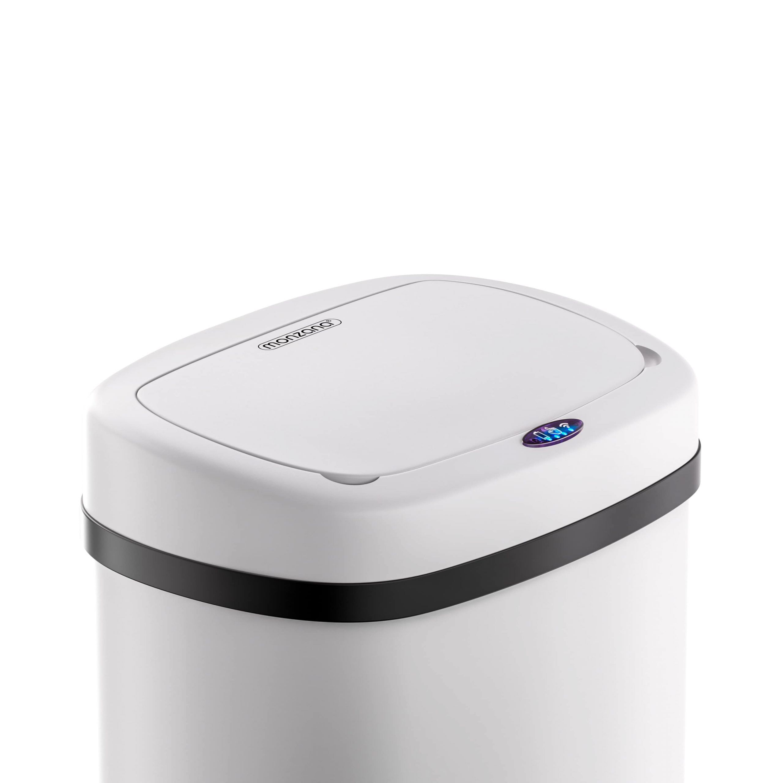 Sensor Mülleimer Edelstahl Weiß 50L