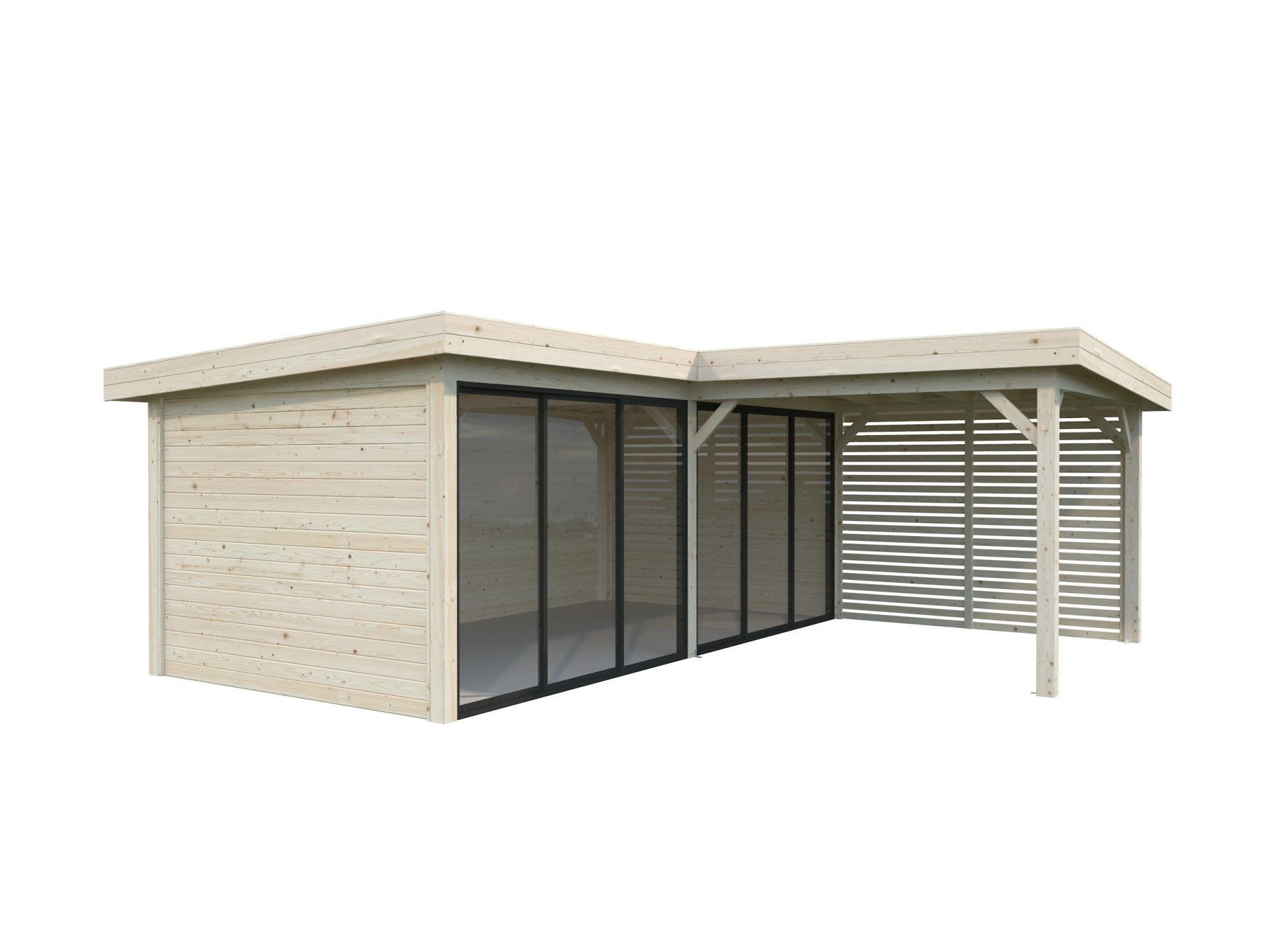 Palmako Pavillon Lenna 24,9 m² Set 713 Slide Plus