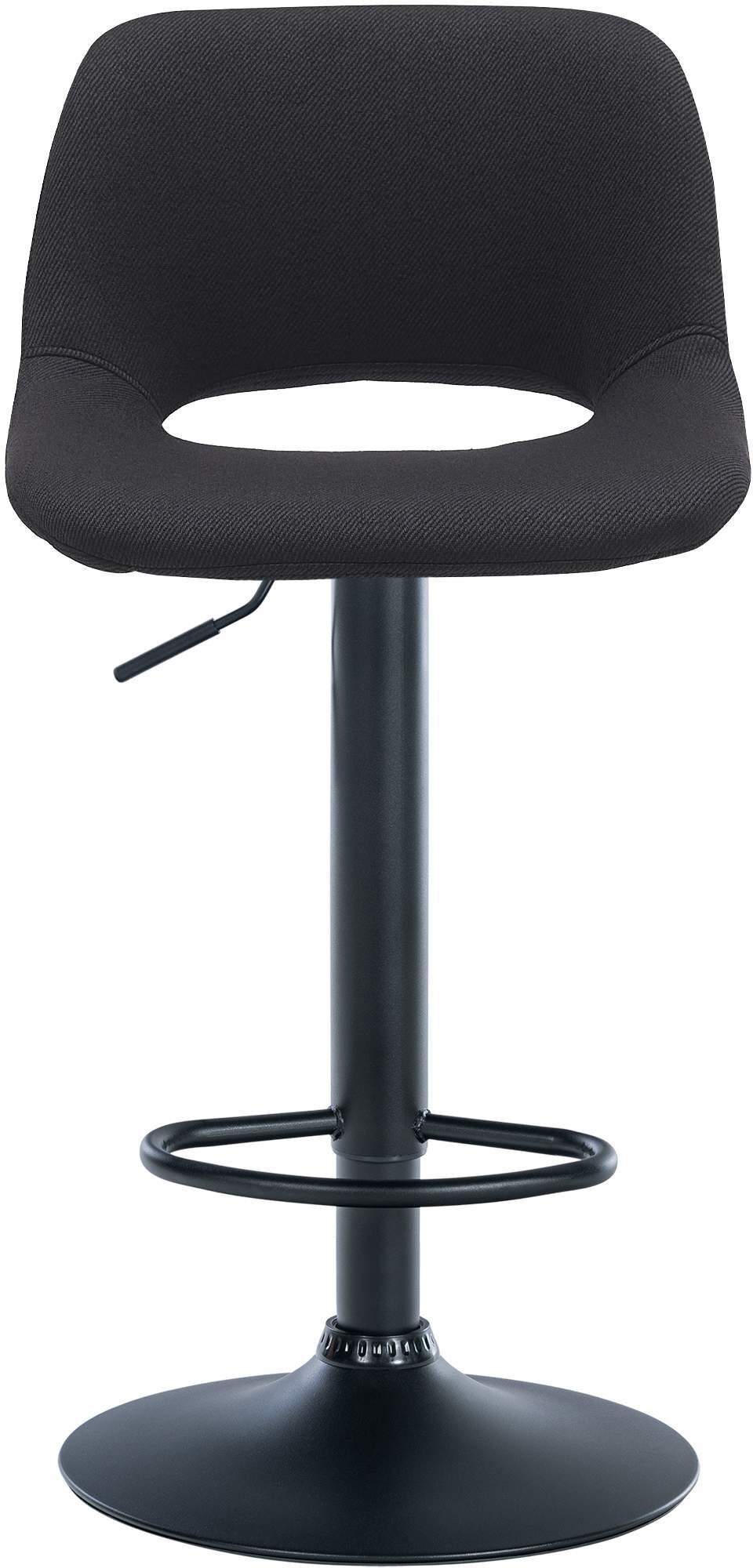 2er Set Barhocker Camden Stoff schwarz, schwarz