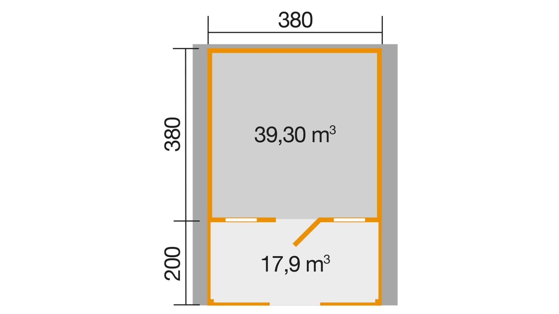 weka Gartenhaus 111 B 4,6x5,9m